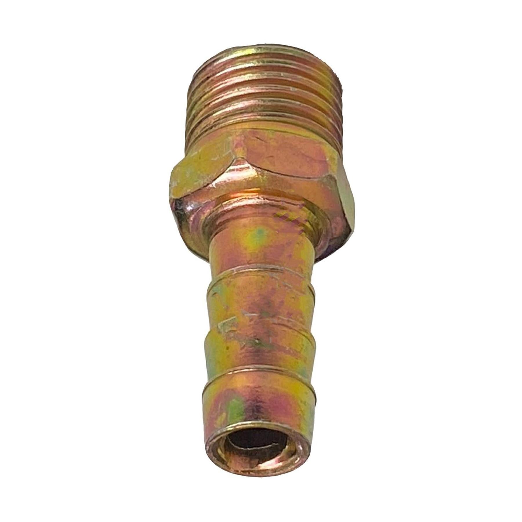 Brass 1/4" BSP to 8mm Male Barb Hose Tail Fitting Fuel Air Gas Water Hose Oil