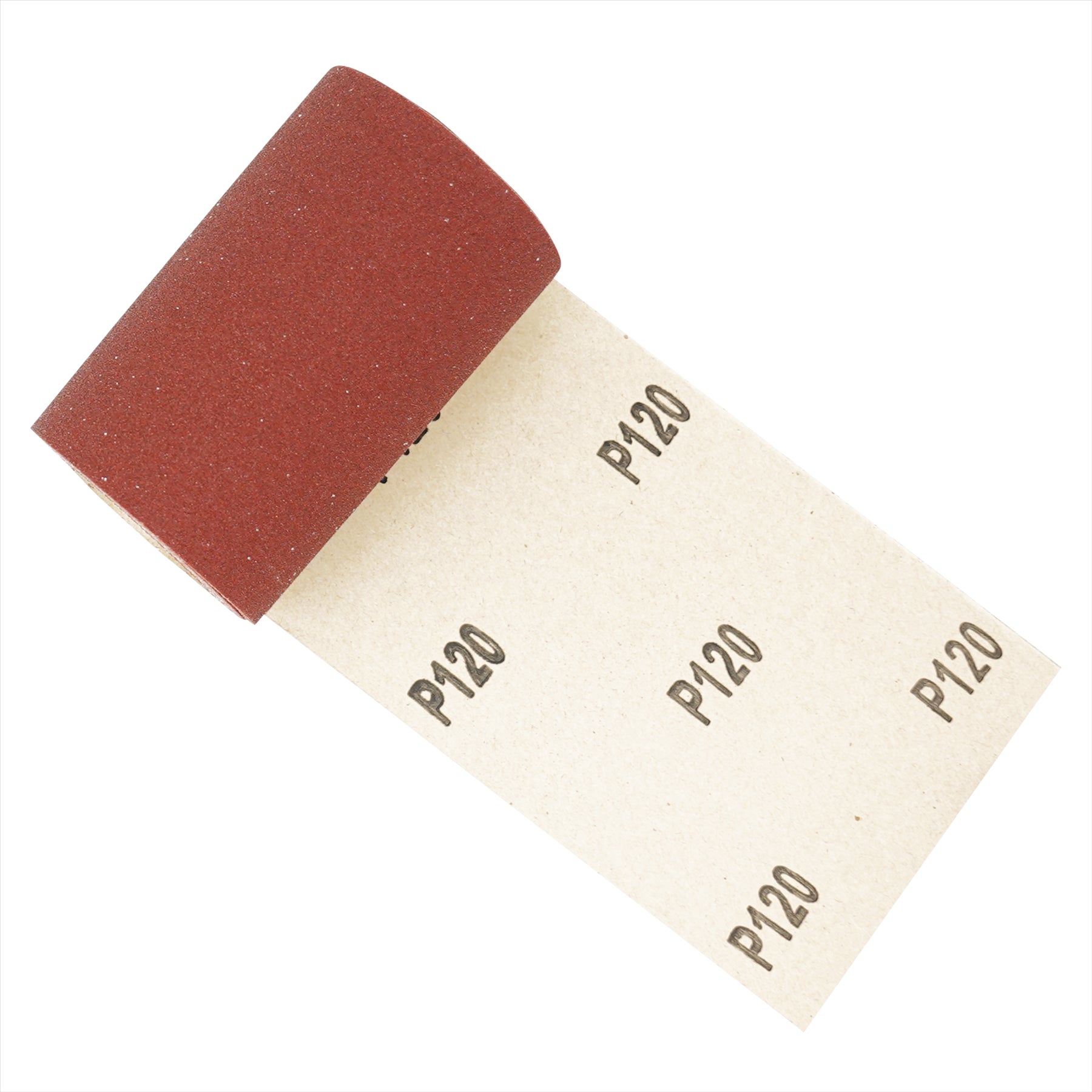 ALUMINIUM OXIDE SANDING ROLL 115mm 5m RED GRIT 120 by Daptez