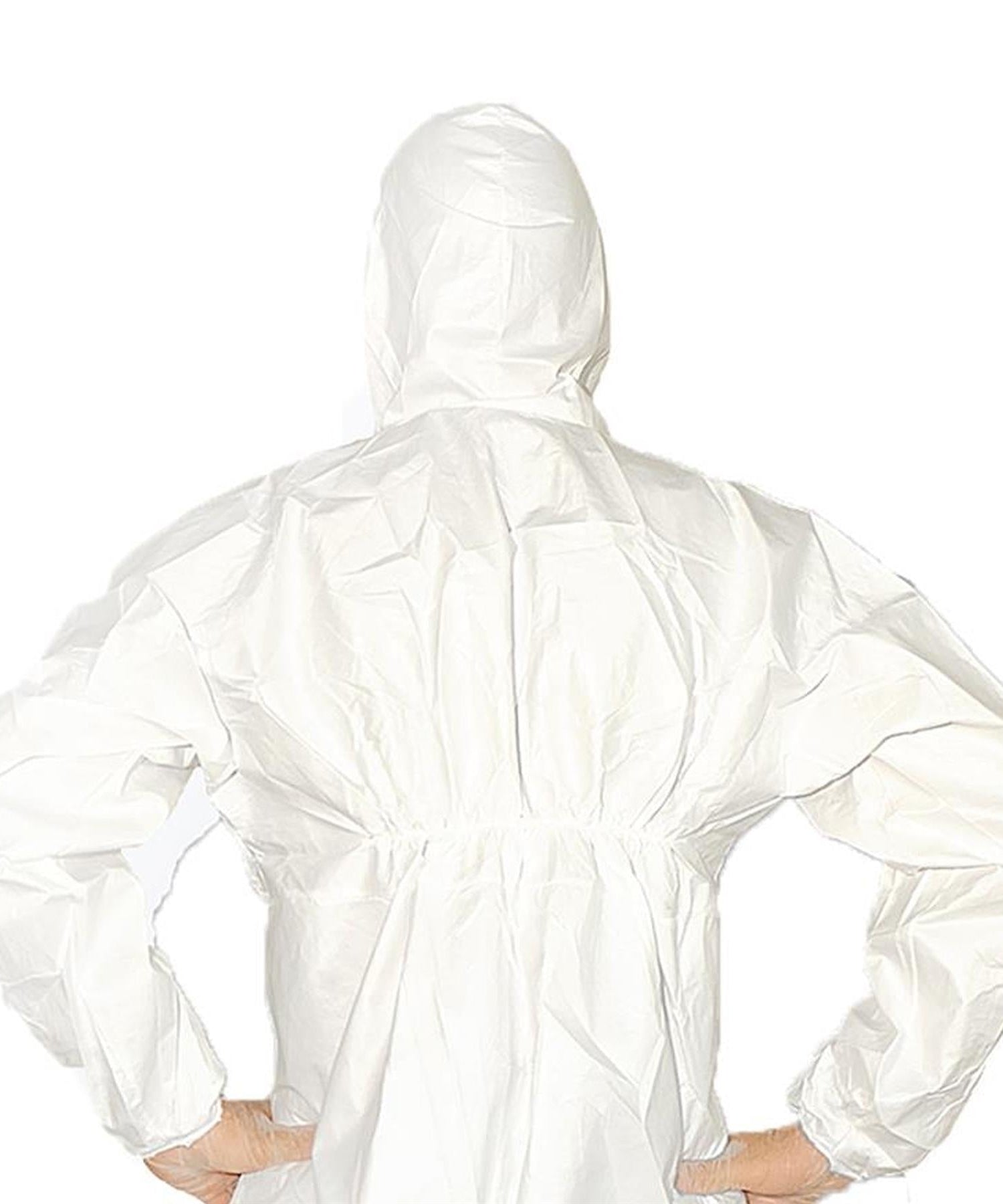 (Pack of 10) Disposable Paper Suit Protective Overall Coveralls Zip XL by Dapetz