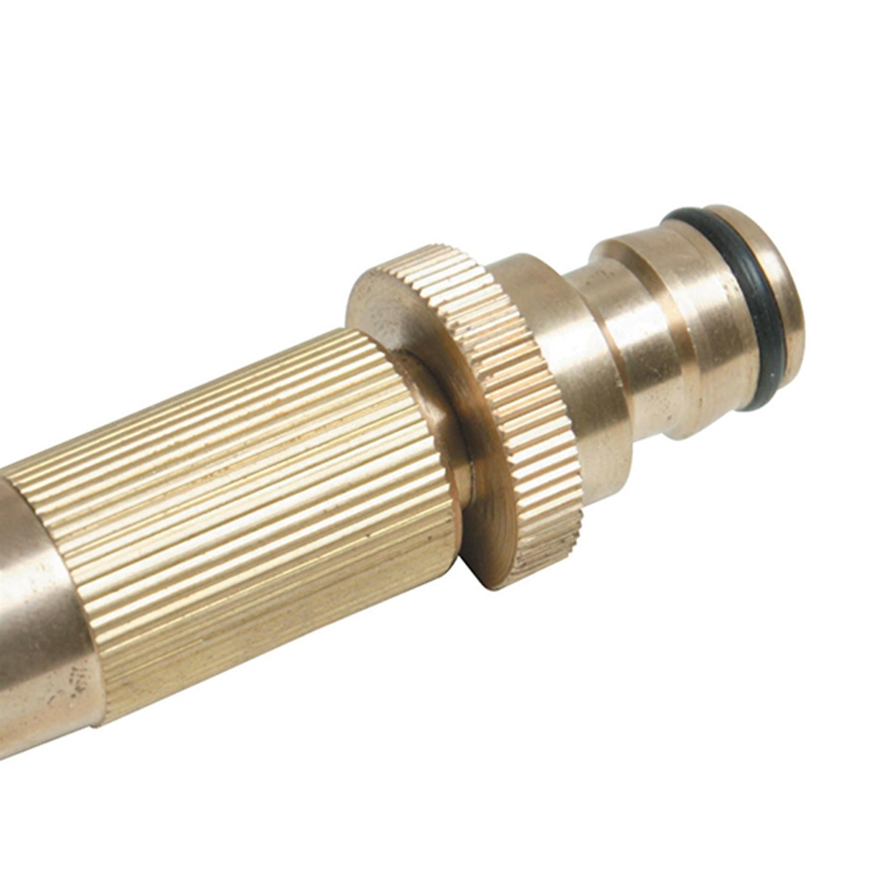 Solid Quick Connect Adjustable Brass Hose Nozzle Strong For Garden Plumbing Use By Dapetz