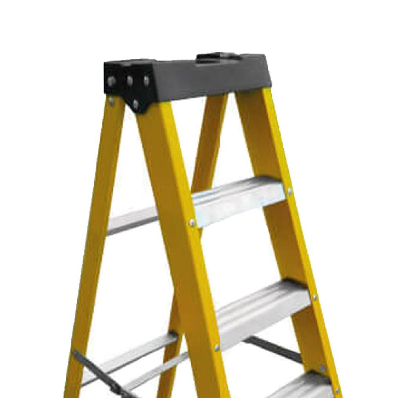 Dapetz PRo 6 Tread GRP Fibreglass Builders Step Ladder 1.58m, 150 Kg, Made In Uk