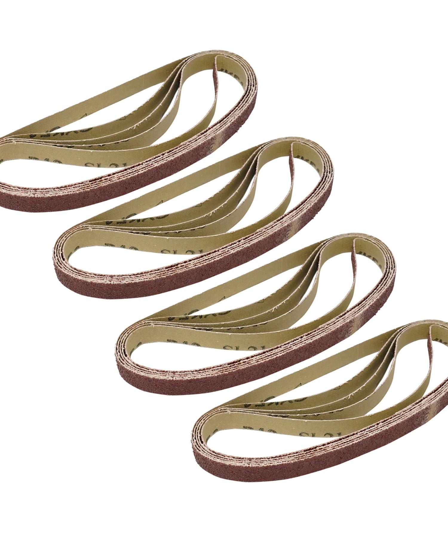 (Pack of 20) Sanding Belts 330mm x 10mm (60 Grit) Coarse Sander Sheets by Dapetz