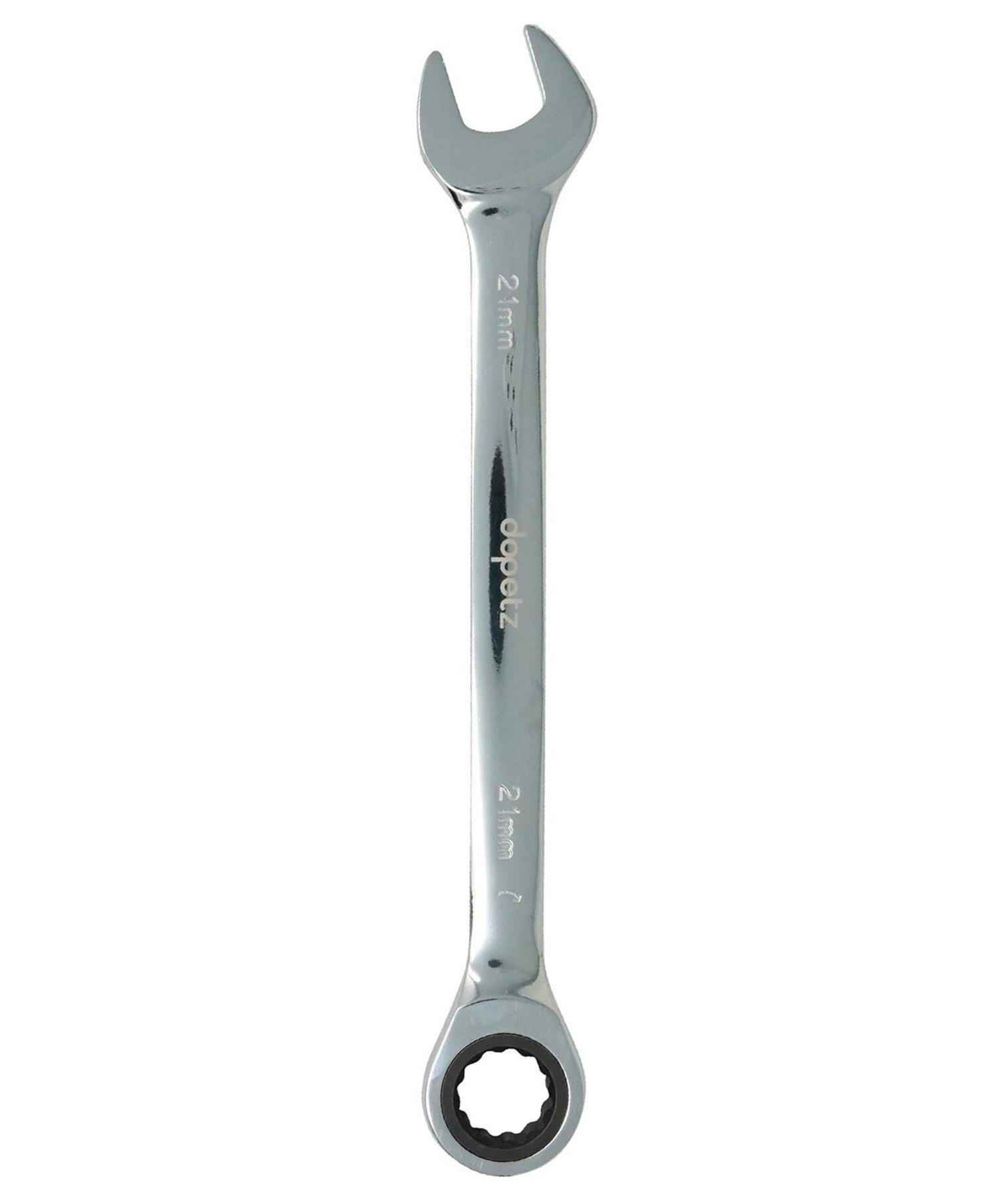 Fixed Head Ratchet Metric Spanner Open End Ring Combination 21mm