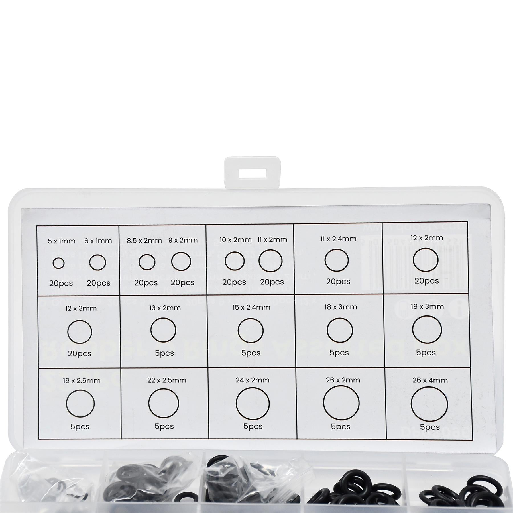 Rubber O Rings Assorted box Mixed Pack Of Metric O-Rings Tap Washers By Dapetz