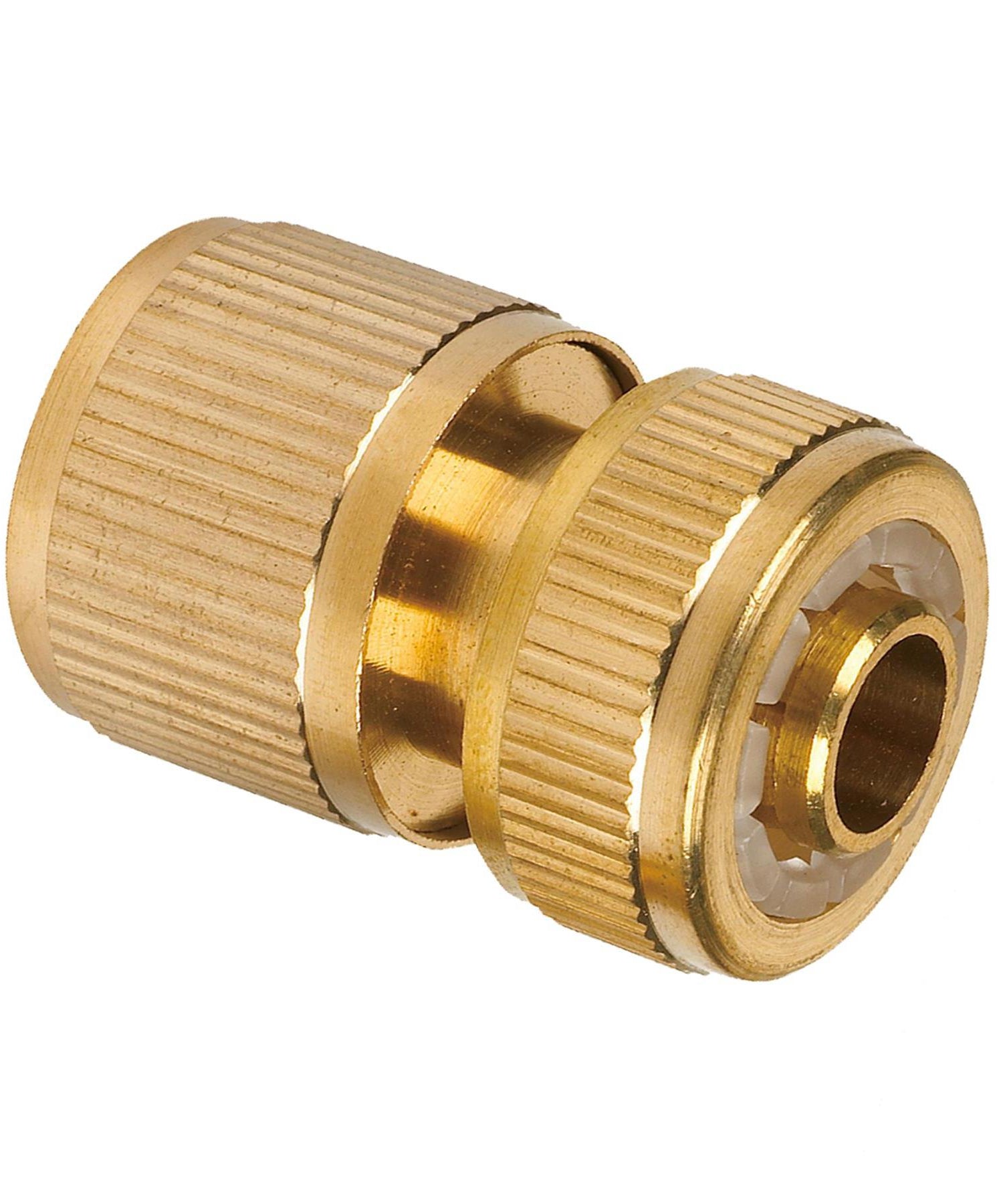 Brass Garden Hose Quick Connector 1/2" Female Pipe Built in Auto Water Stop by Daptez