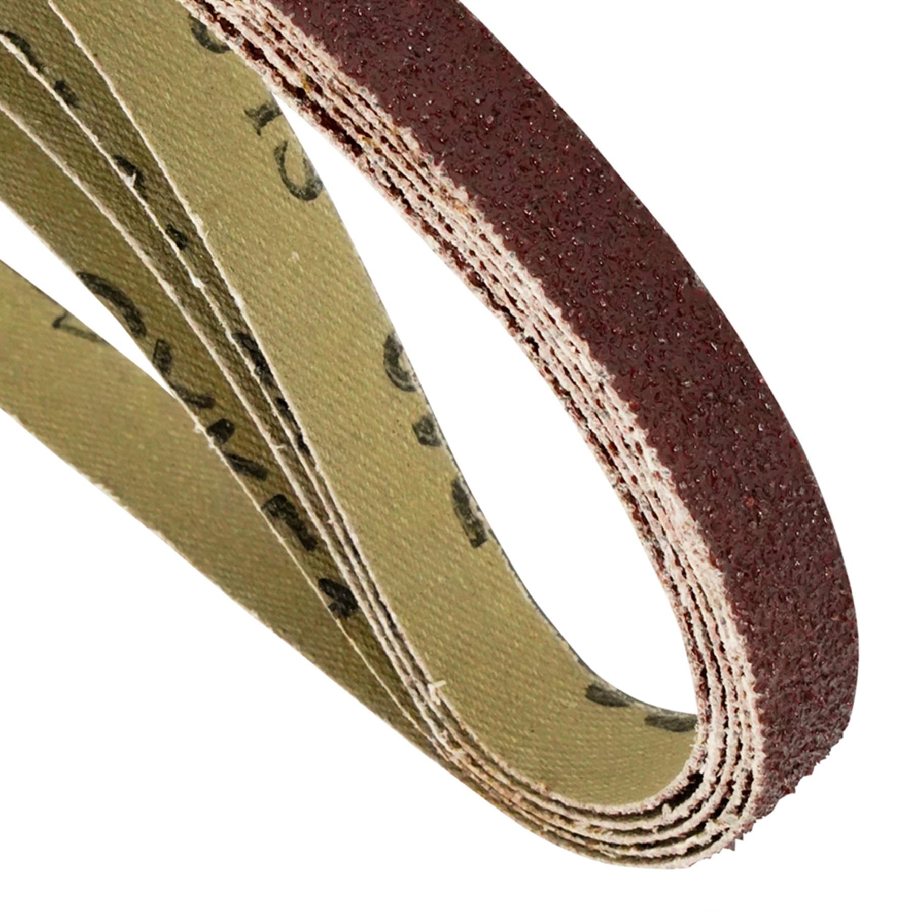 Sanding Belts 13 x 457mm 40 Grits for use with Power Files 5Pk