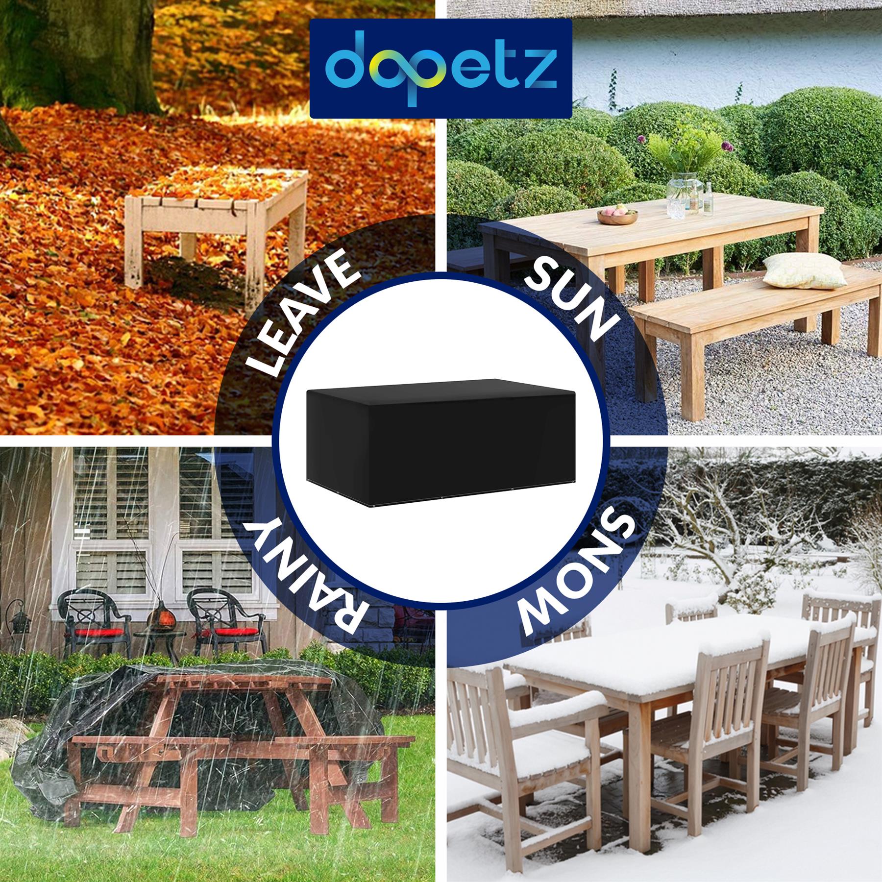 Waterproof Patio Heavy Duty Rectangle 420D Polyester Table By Dapetz