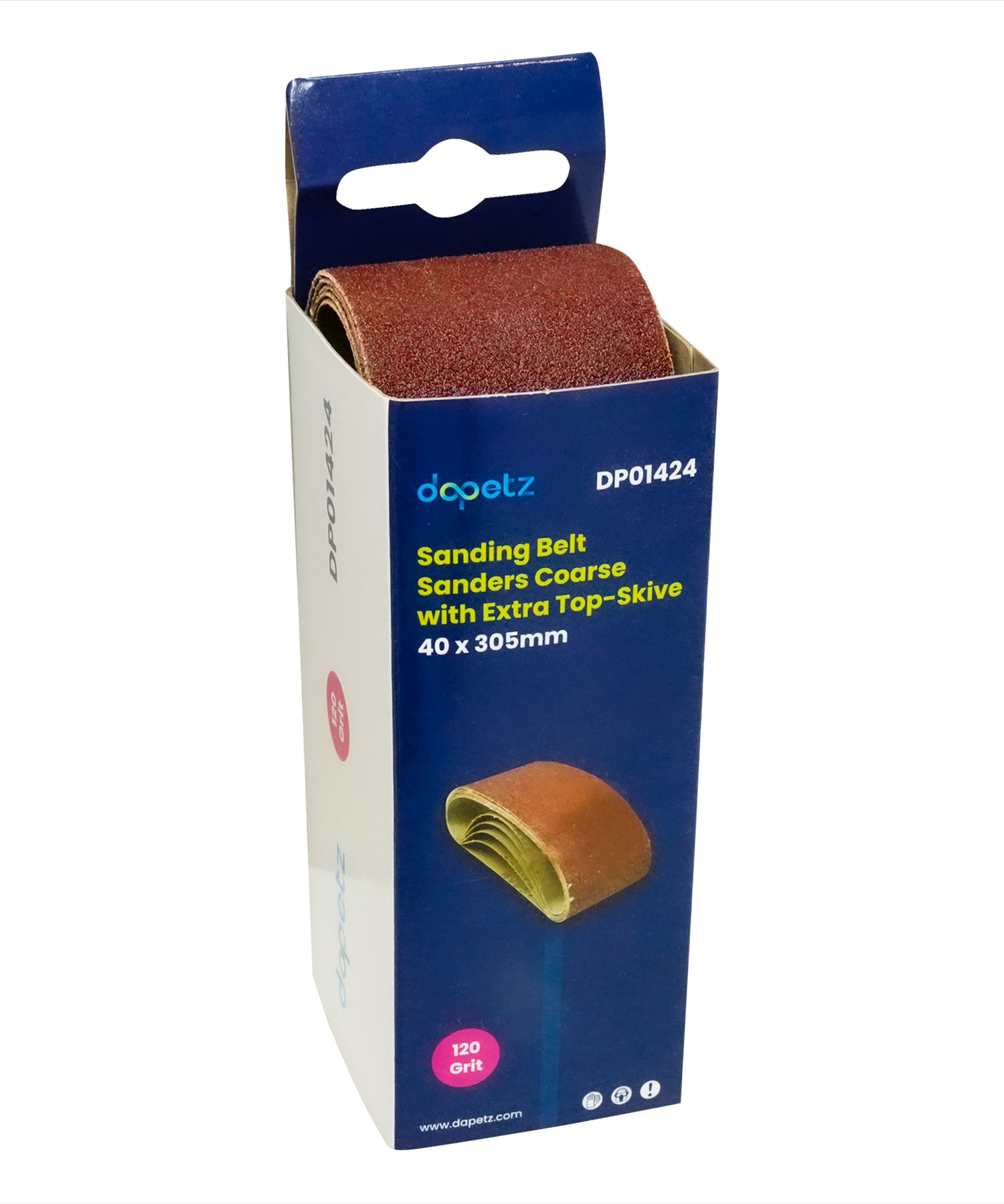 10Pcs Sanding Belts 40mmx305mm Aluminium Oxide 120Grit For Bosch Makita Sander By Dapetz