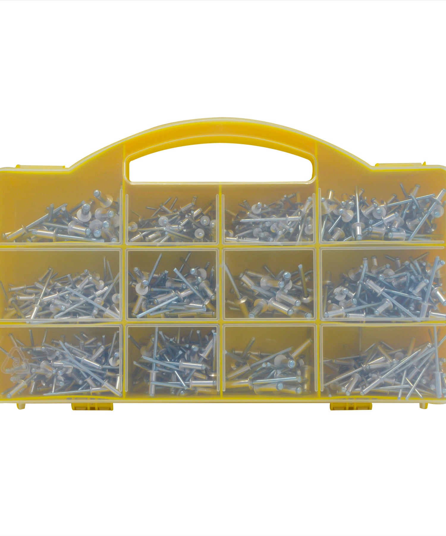 Rivets Pack Assorted Pop Rivets 650 Pce Piece Carry Storage Case