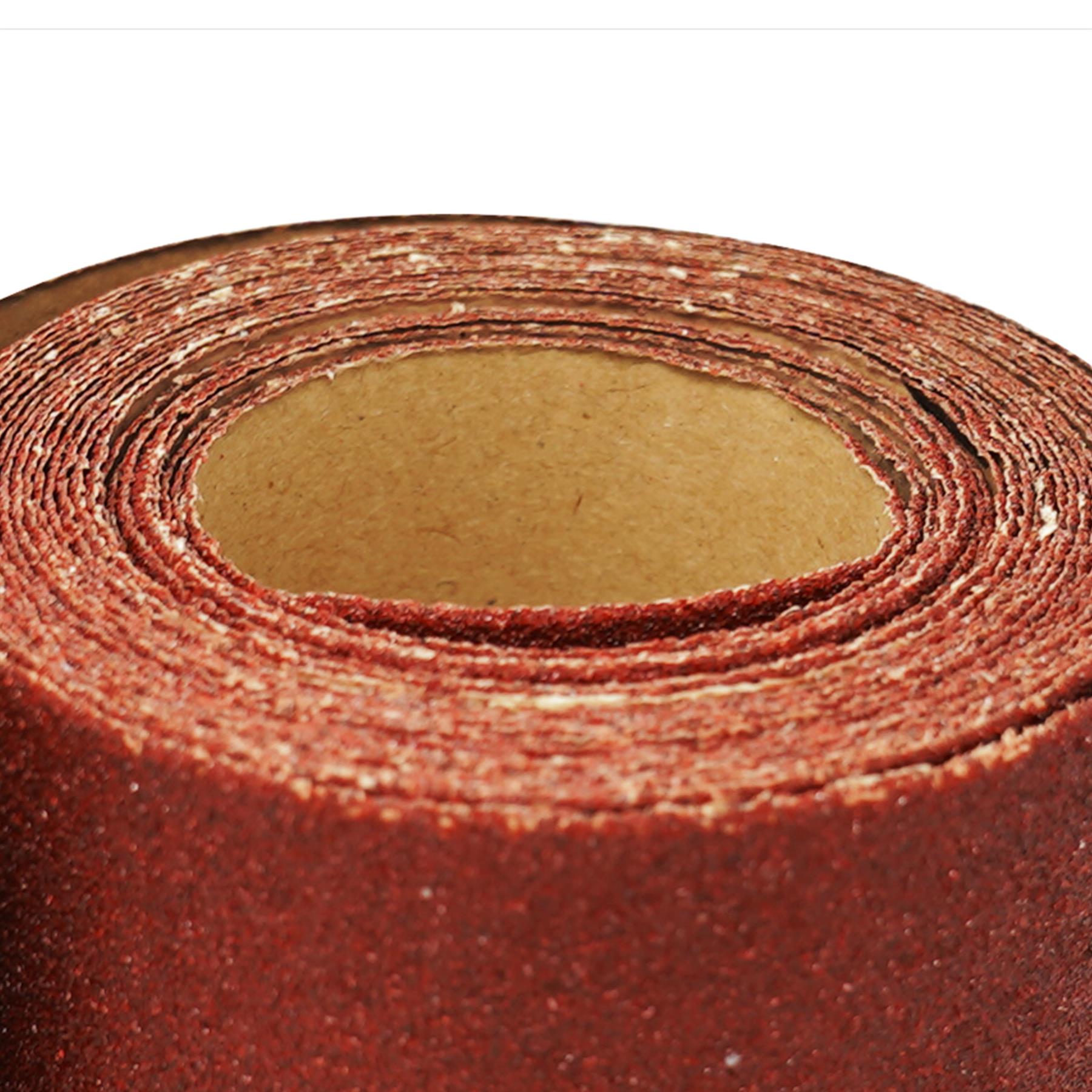 ALUMINIUM OXIDE SANDING ROLL 115mm 5m RED GRIT 40 SANDPAPER SAND WOODWORK by Daptez