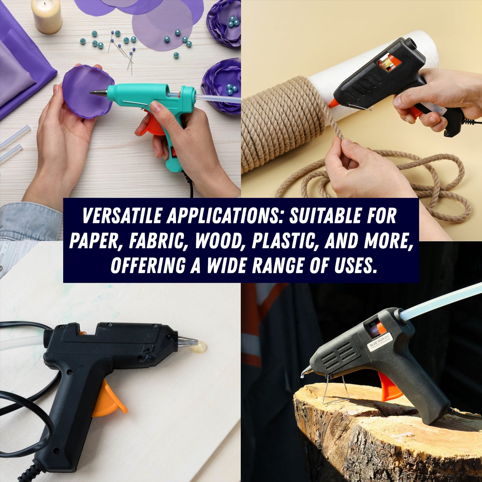 Hot Melt Glue Gun Sticks 7mm x 200mm Long for Craft Adhesive Clear Mini 10pcs