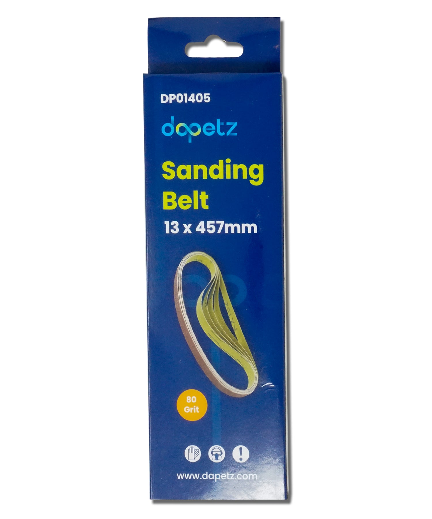 Sanding Belts 13 x 457mm 80 Grits for use with Power Files 5Pk