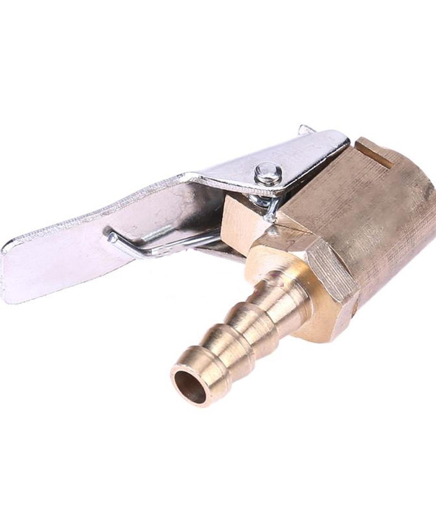 Brass 6mm Car Tyre Inflator Valve Connector Air Chuck Tire Clip Lock-on by Daptez