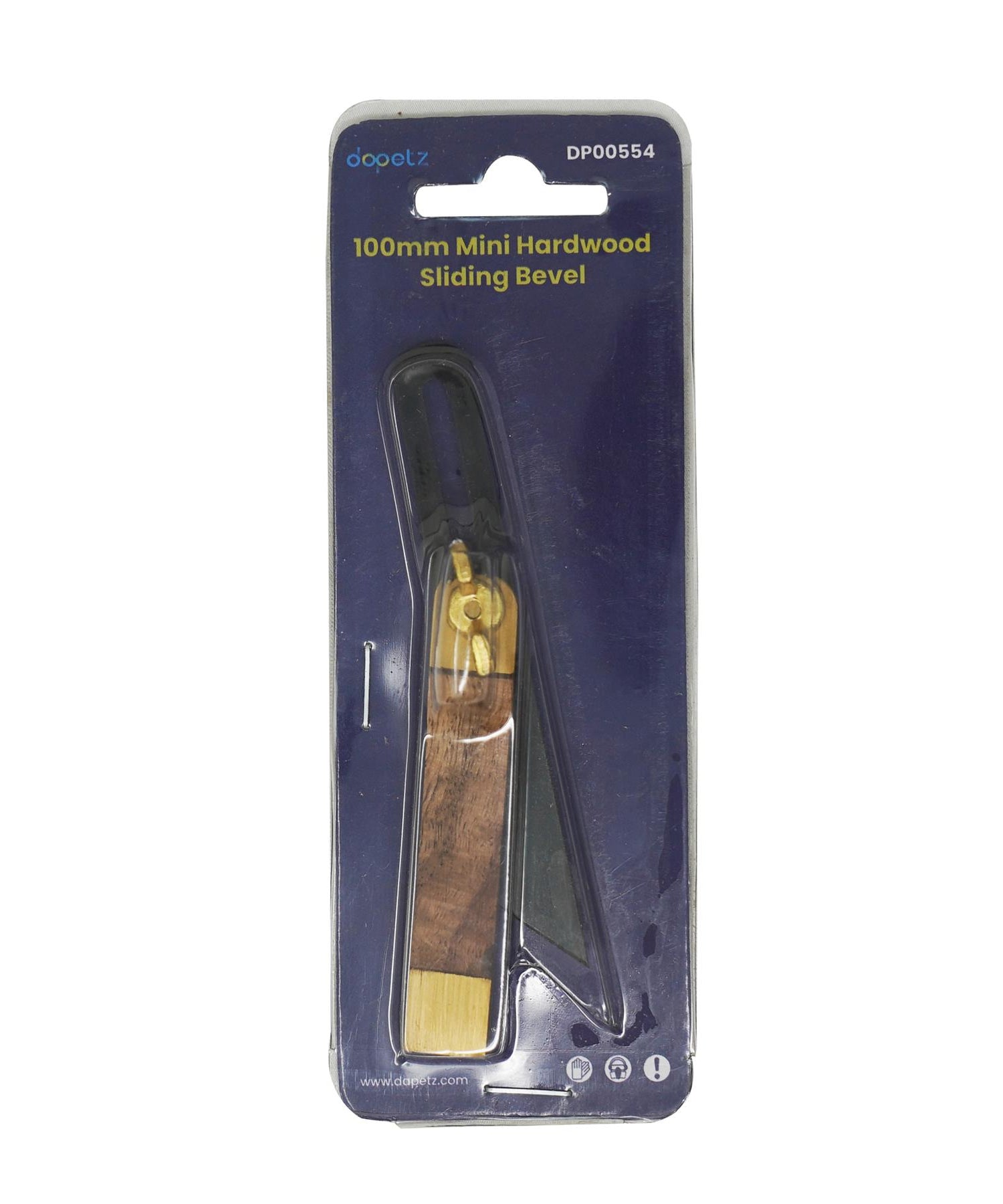 100mm Mini Adjustable Bevel Carpentry Miniature Tools With Solid Brass End Cap by Dapetz