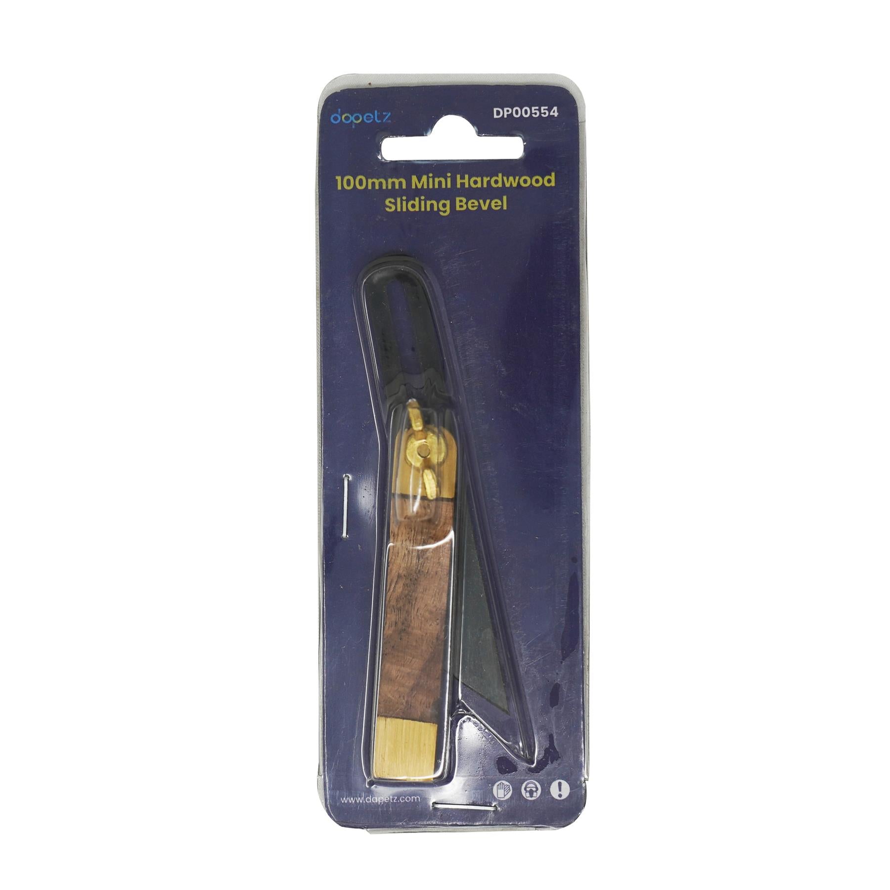 100mm Mini Adjustable Bevel Carpentry Miniature Tools With Solid Brass End Cap by Dapetz