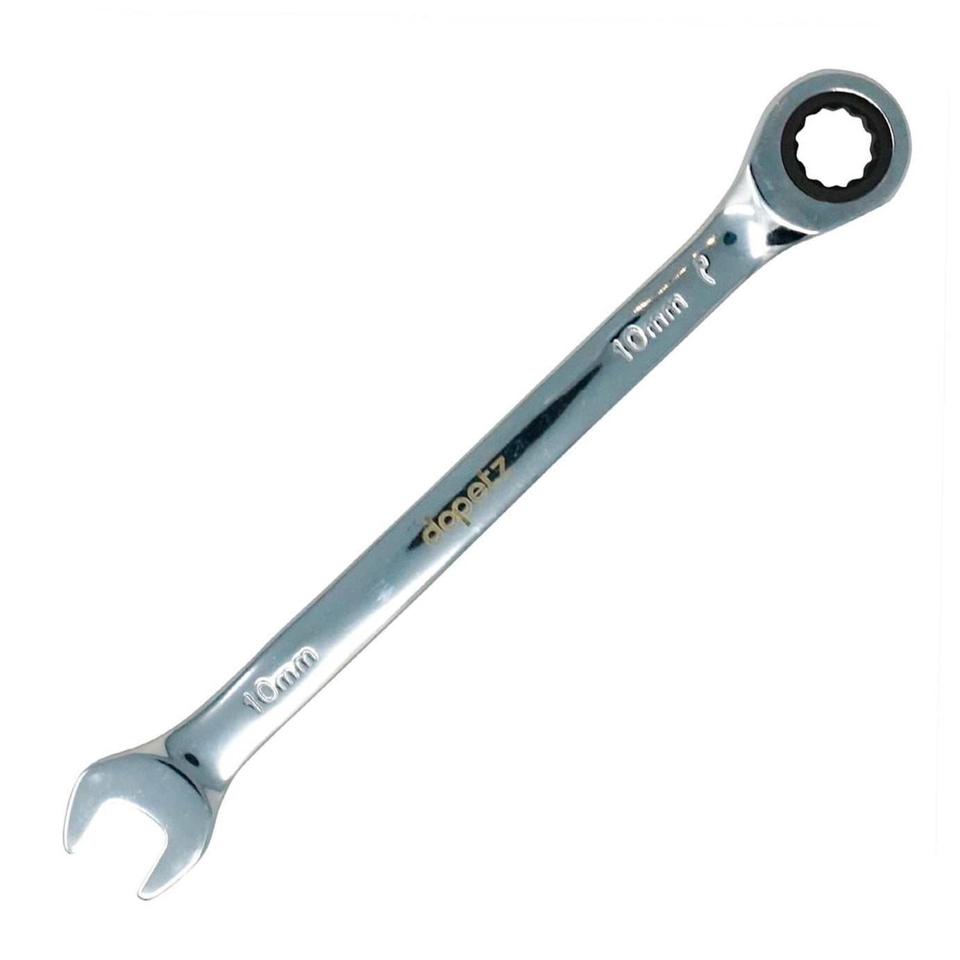 Fixed Head Ratchet Metric Spanner Open End Ring Combination 10mm By Dapetz