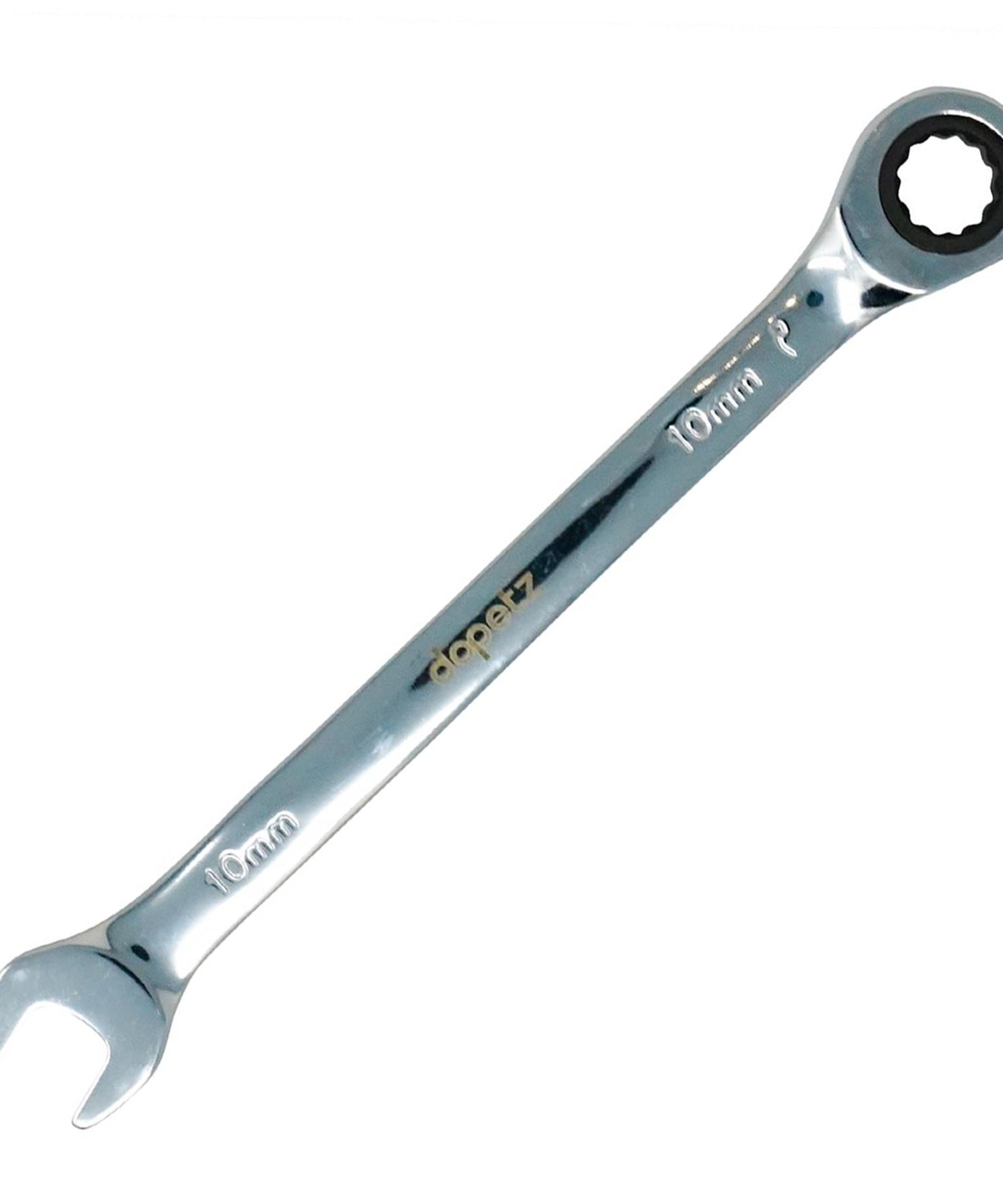 Fixed Head Ratchet Metric Spanner Open End Ring Combination 10mm By Dapetz