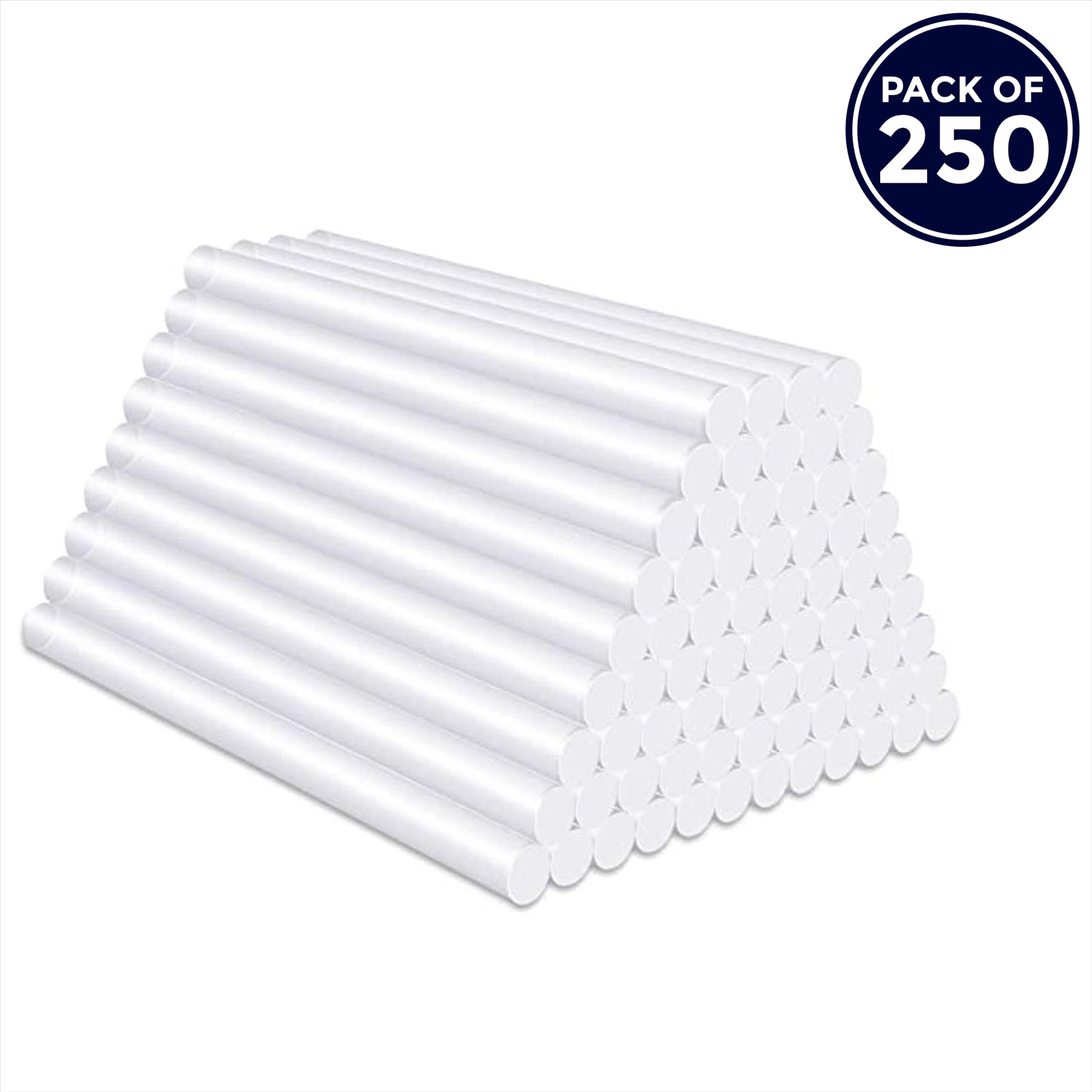 (Pack of 250) Hot Melt Glue Sticks 7mm x 200mm | Extra Long Craft Adhesive General Purpose by Dapetz