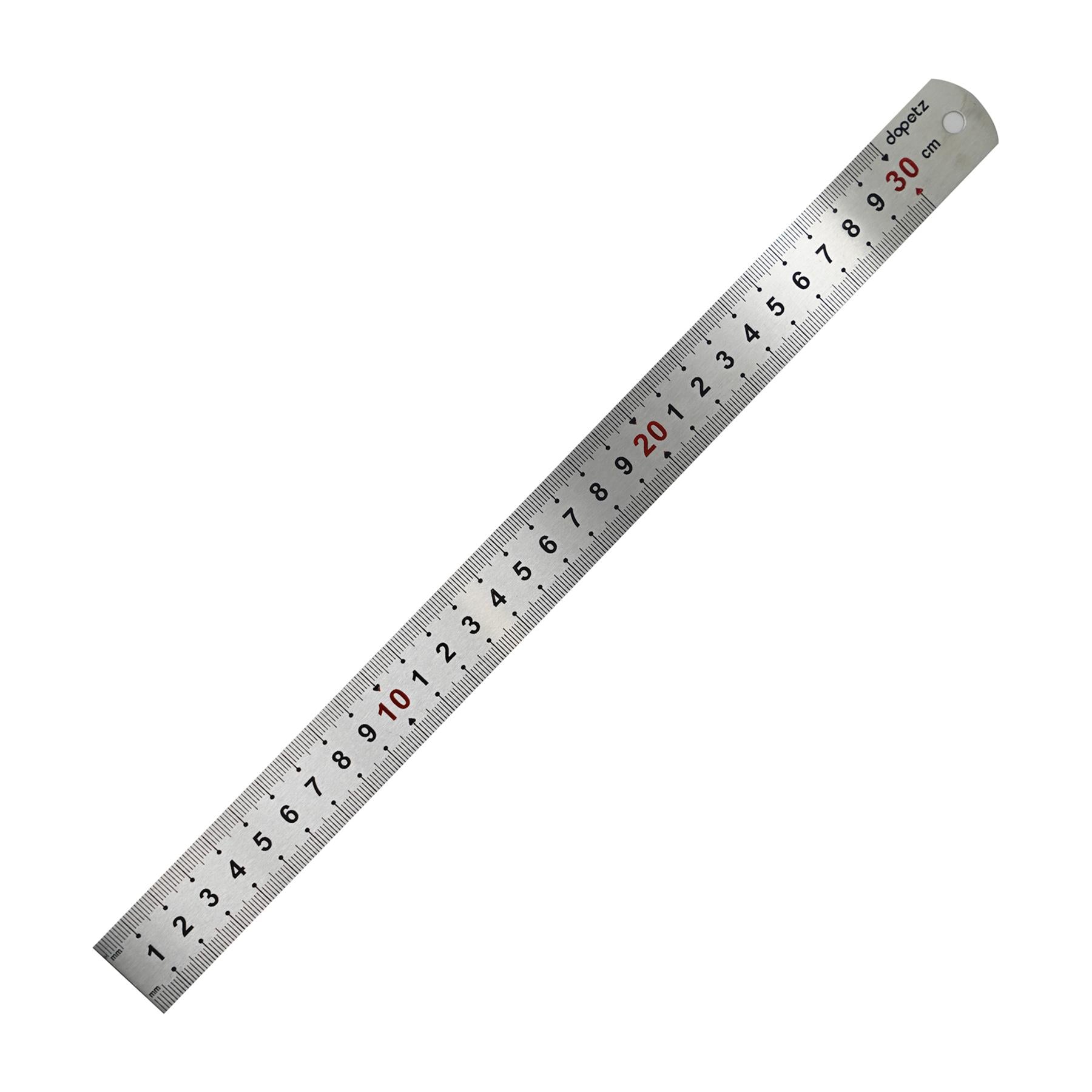 Stainless Steel 12" Metal Ruler Metric & Imperial 300mm Engineers Rule By Dapetz