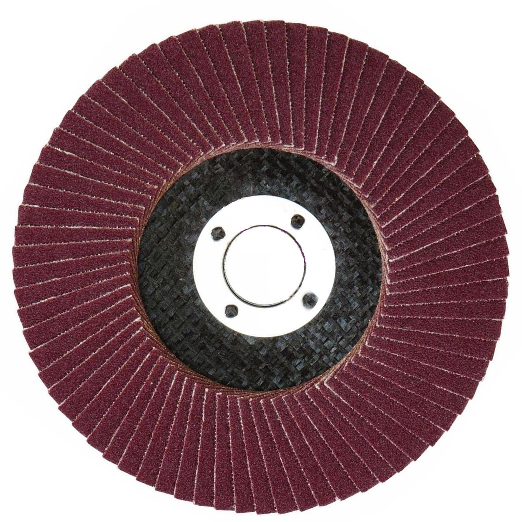25pcs Flap Grinding Sanding Discs 115mm 4.5" 120 Grit Aluminium Oxide Angle Wheel For Bosch By Dapetz