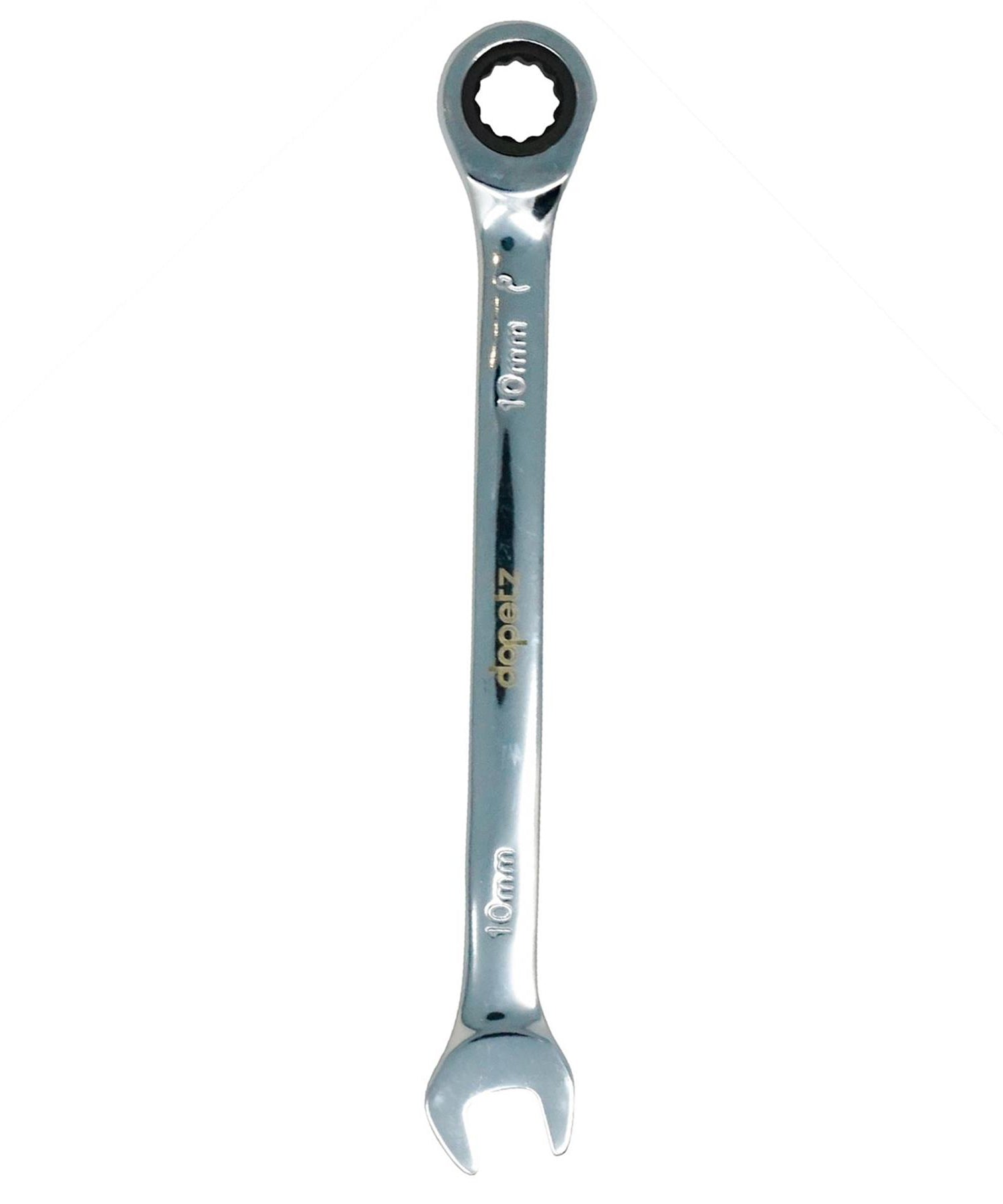Fixed Head Ratchet Metric Spanner Open End Ring Combination 10mm By Dapetz