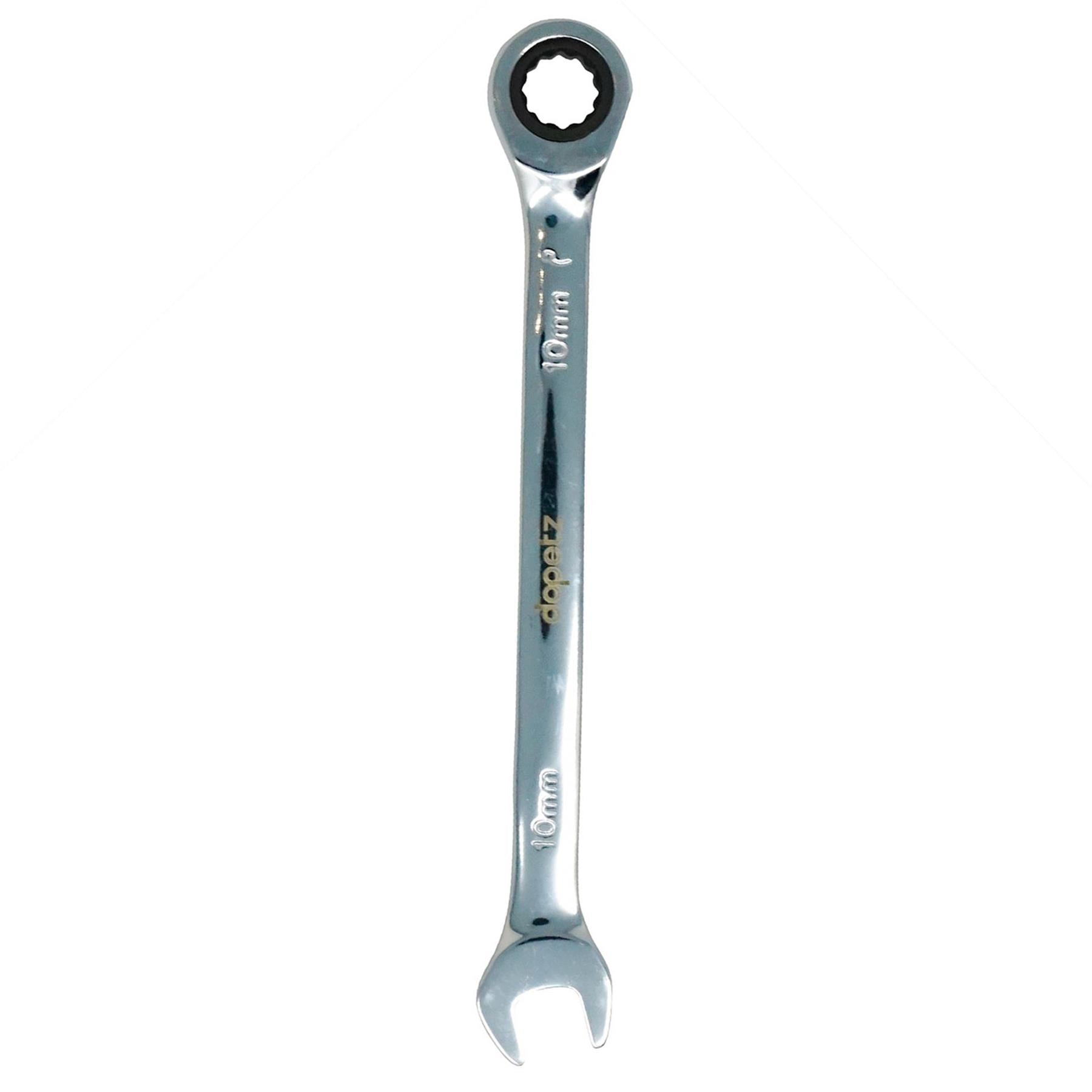 Fixed Head Ratchet Metric Spanner Open End Ring Combination 10mm By Dapetz