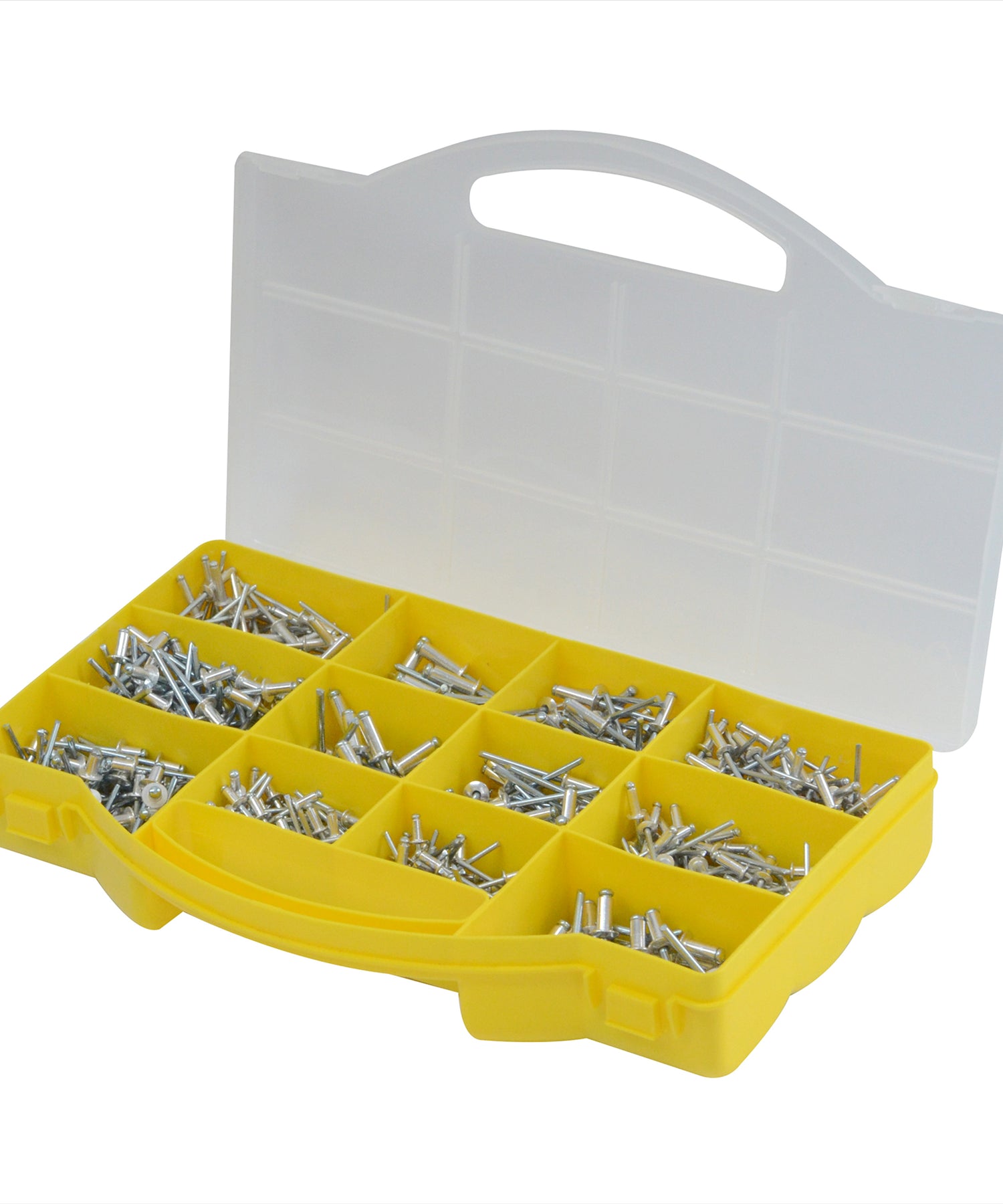 Rivets Pack Assorted Pop Rivets 650 Pce Piece Carry Storage Case