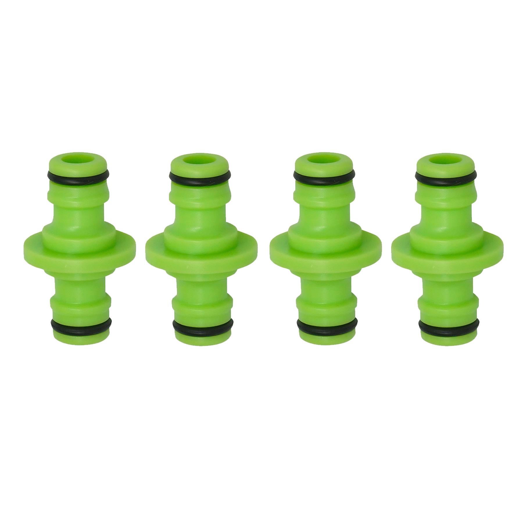 (4PCS)Double Male Hose Connectors & (8PCS) End Quick Connectors for Hose Pipe Fitting, By Dapetz