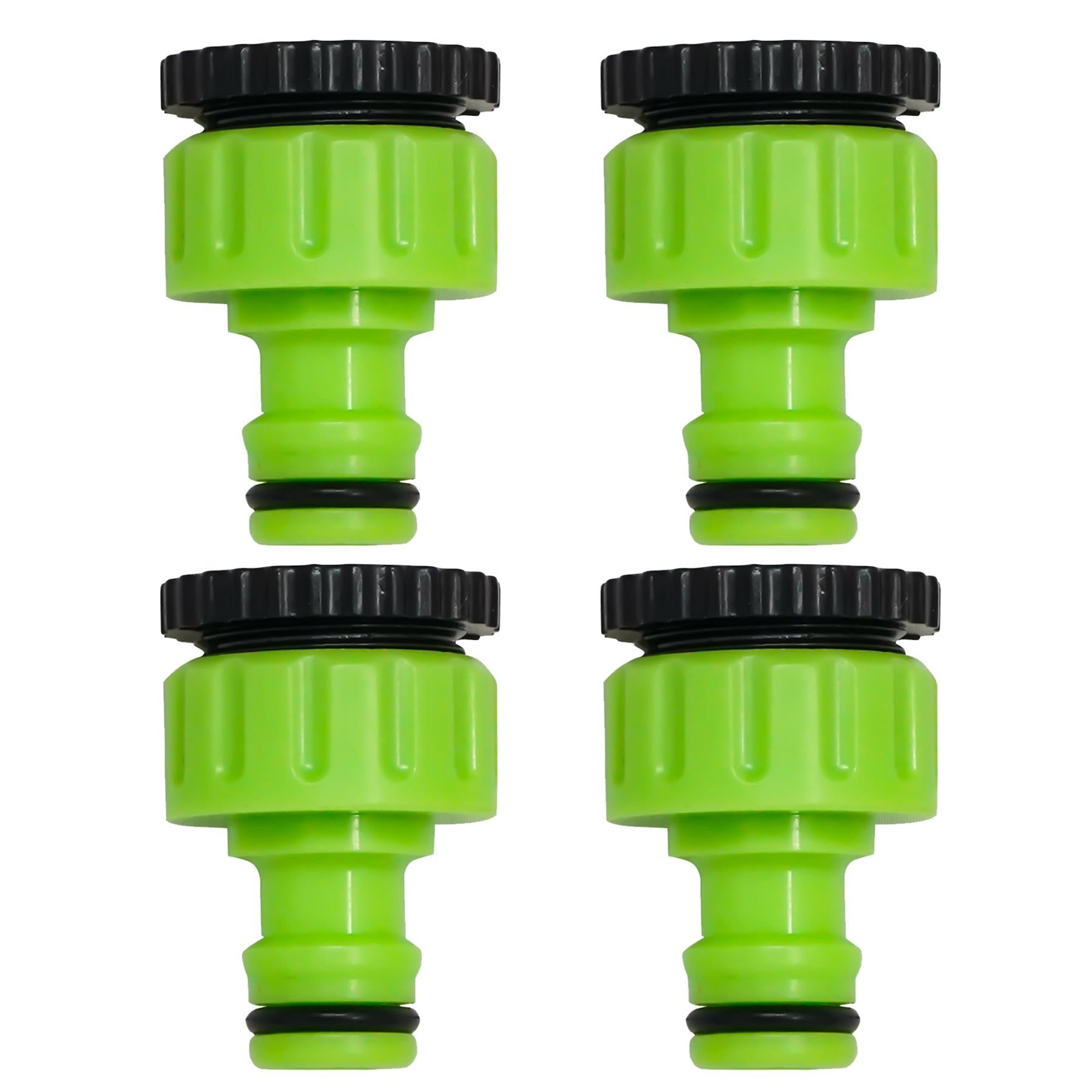 4x Kitchen Mixer Tap Connectors Set Garden Hose Pipe Faucet Adapter 1/2" & 3/4"