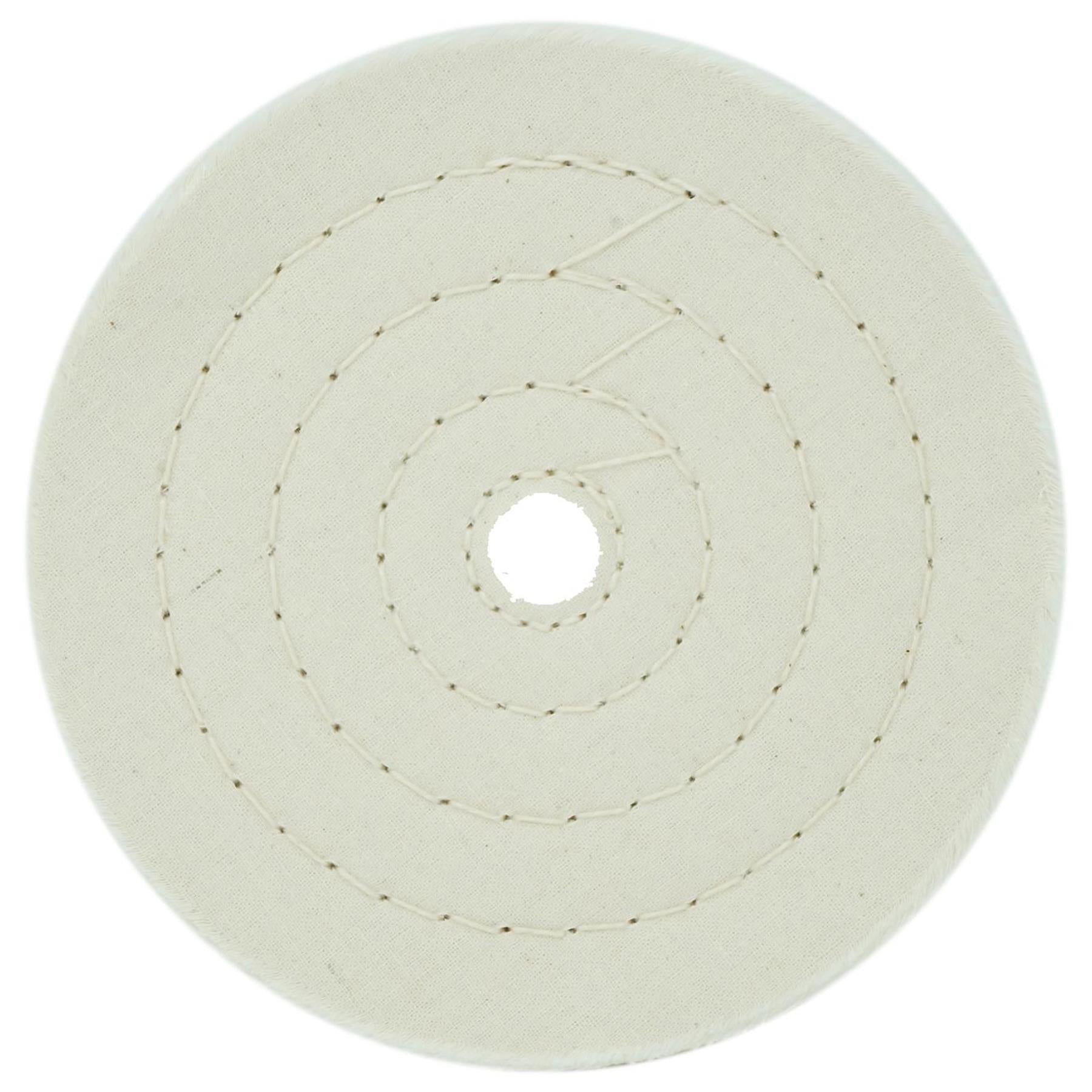 Dapetz Polishing Wheel Mop 150mm 6" Spiral Stitched Cotton Buffing Mop For Bench Grinder