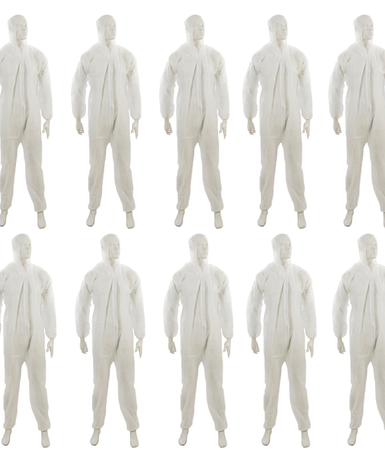 Protective Disposable Overall Boiler Paper Suit Coveralls Protection Suit (10 Pcs) By Dapetz