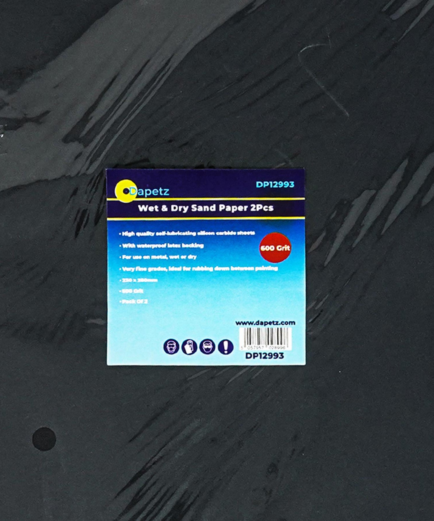 Wet And Dry Sandpaper 600 Grit Sand Paper 230x280mm Sanding Finishing A4 2Pcs By Dapetz