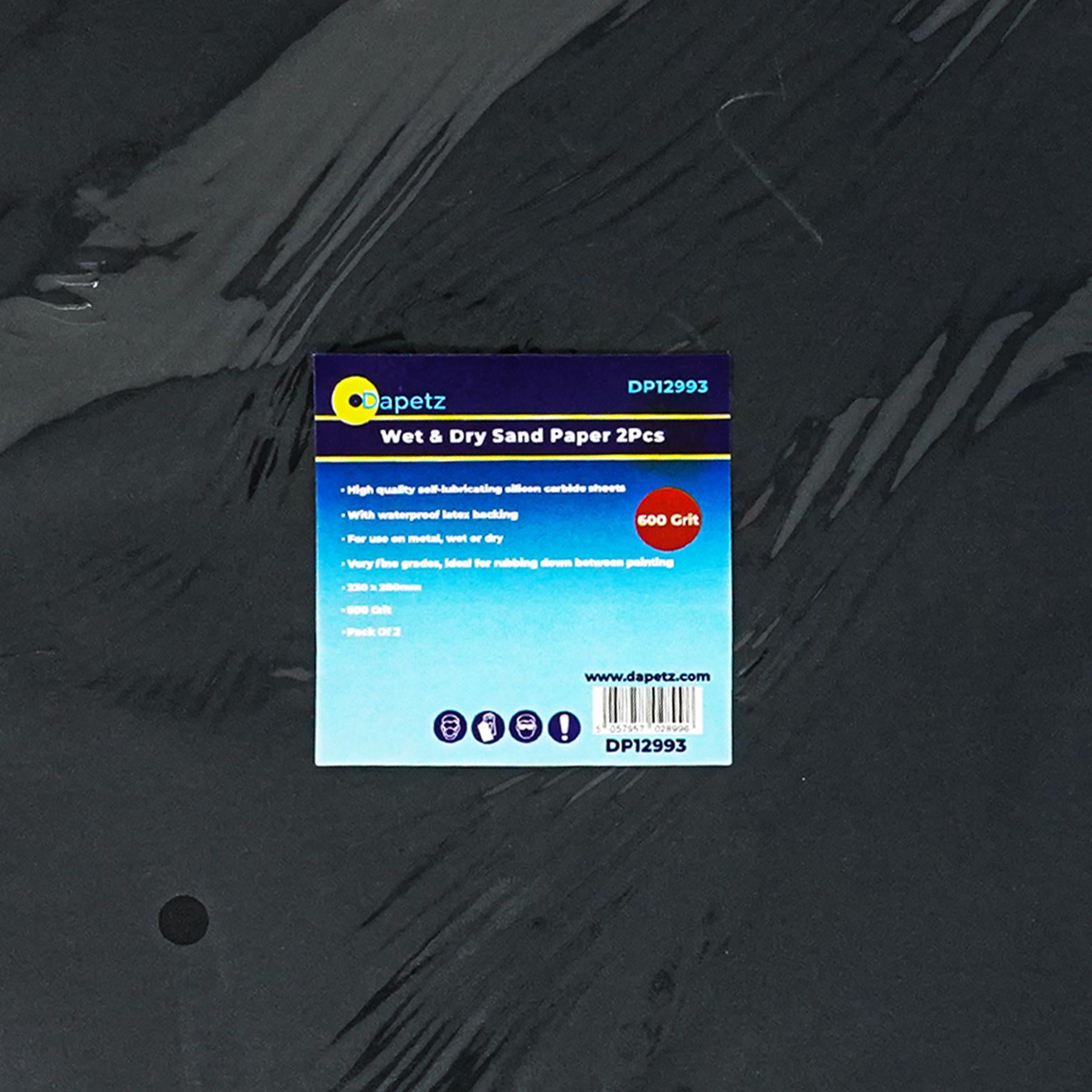 Wet And Dry Sandpaper 600 Grit Sand Paper 230x280mm Sanding Finishing A4 2Pcs By Dapetz