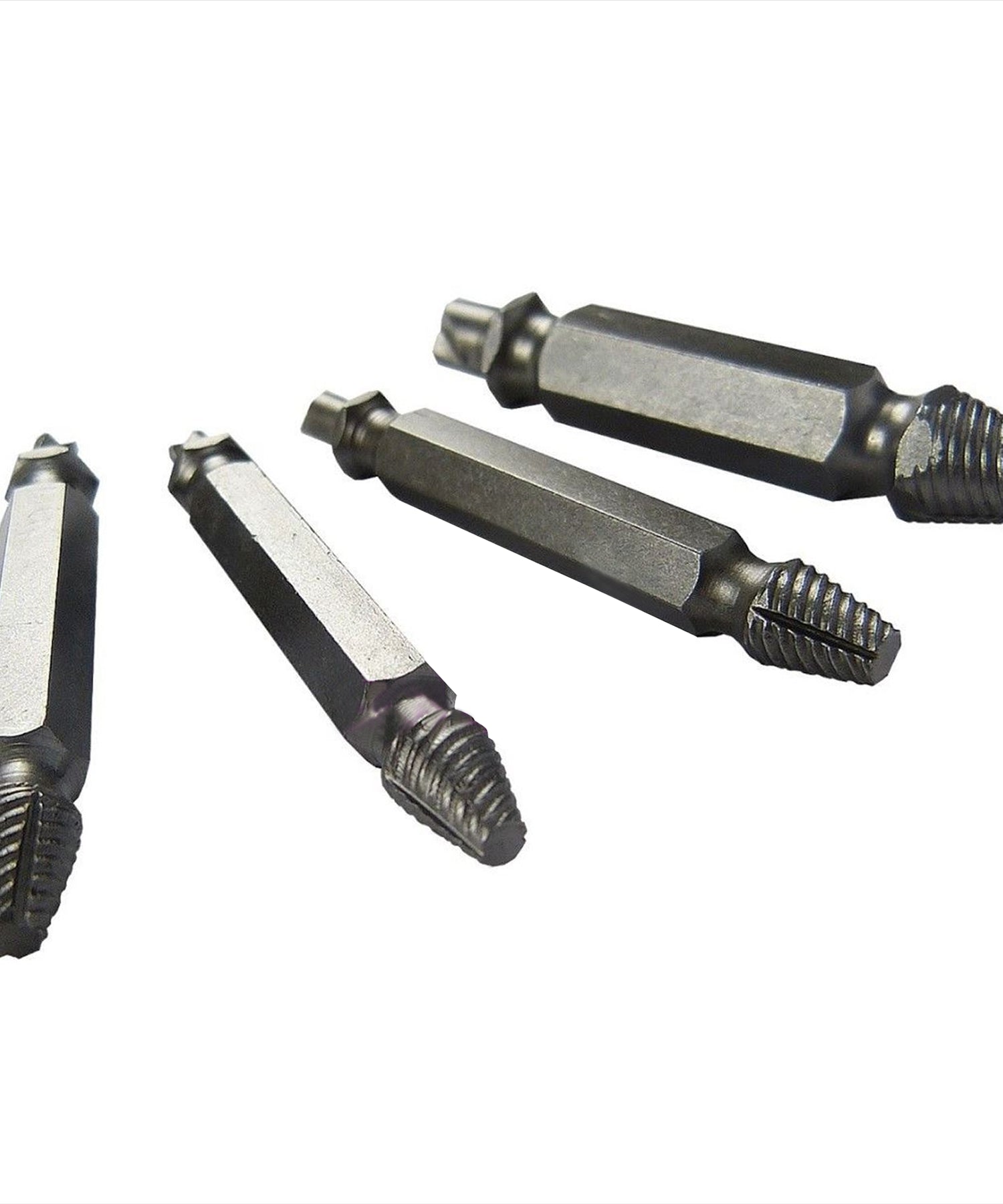 Screw Extractor Drill Bits Tool Set Broken Damaged Bolt Remover 4PCS By Dapetz