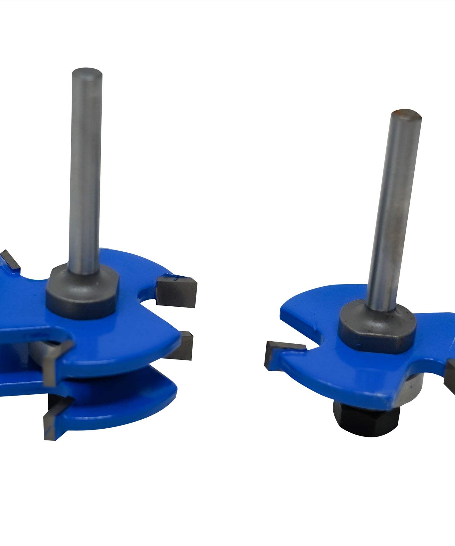 Tongue And Groove Router Bit 2PC Set 1/4" Shank T Type 3 Tooth Cutter Washers