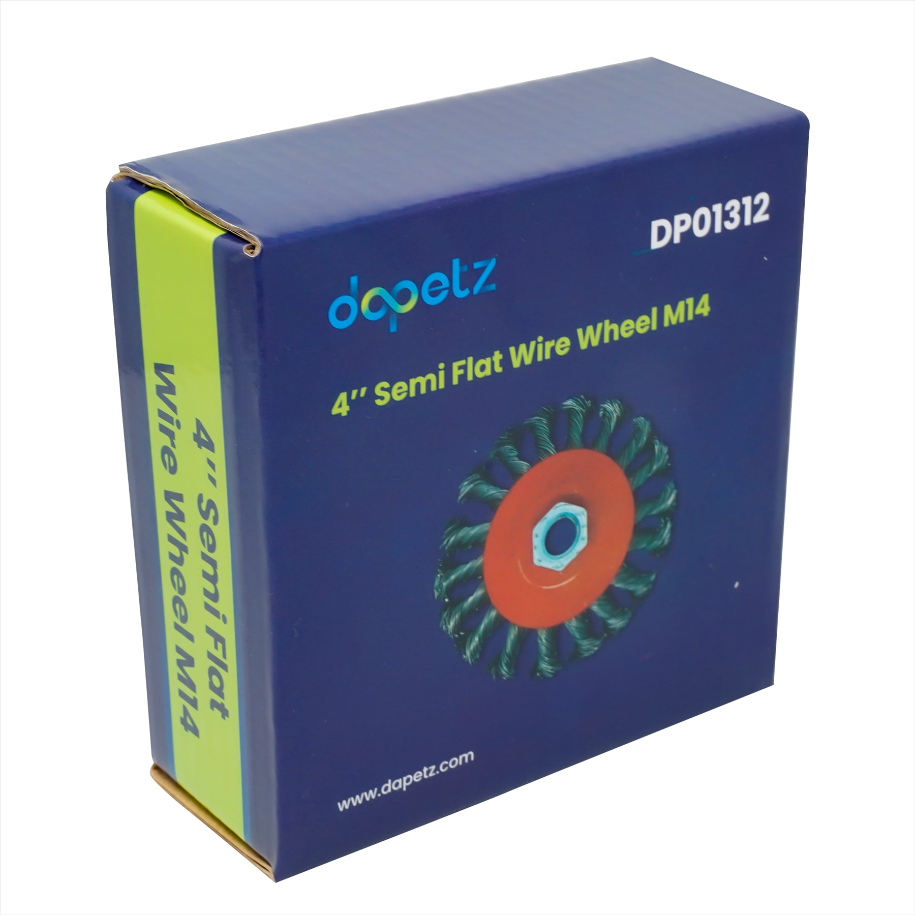 Twist Knot Wire Brush / Wheel 115mm For Angle Grinder Sanding M14 4" 100mm by Dapetz