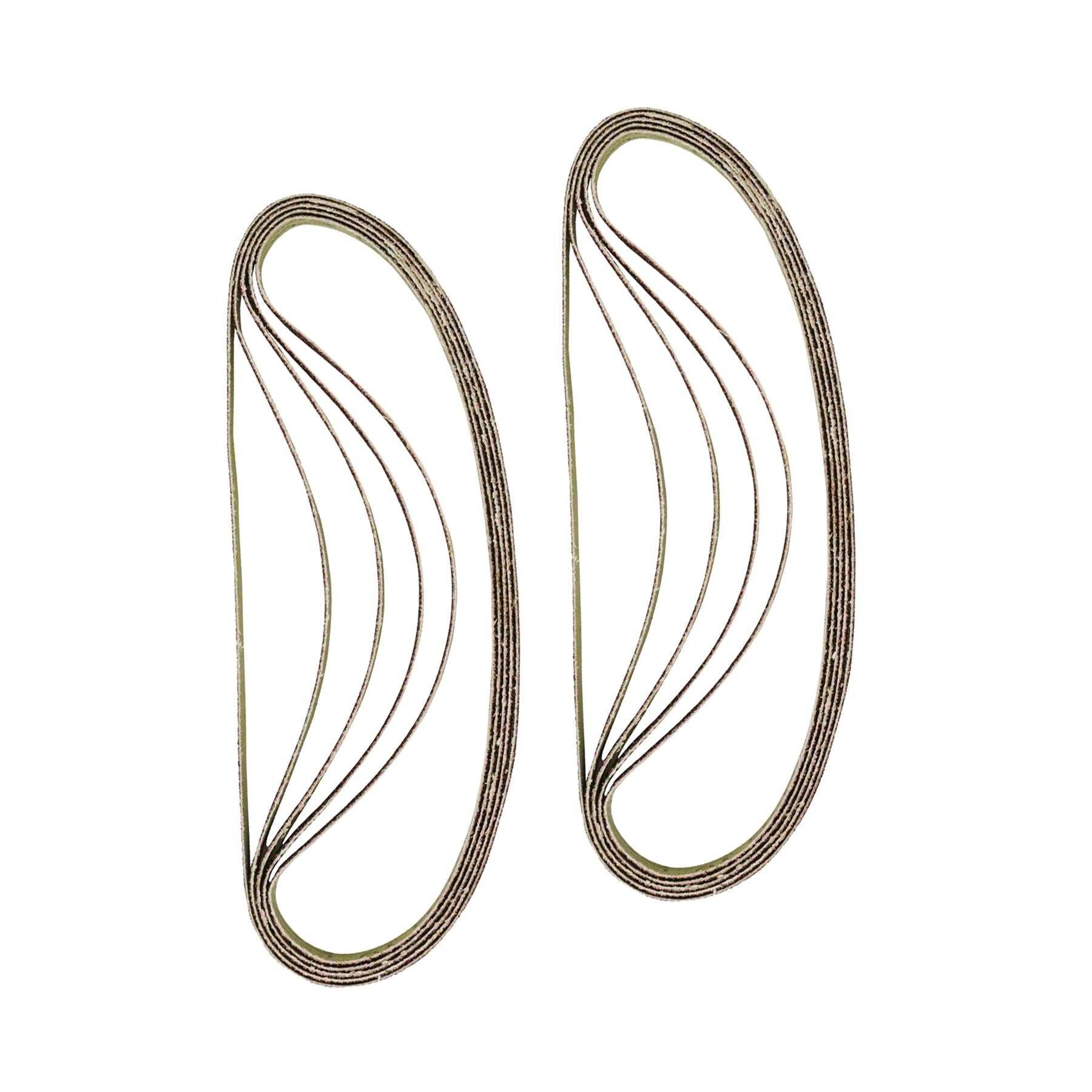 330mm x 10mm 120G Belt Power Finger File Sander Abrasive Sanding Belts 10pk