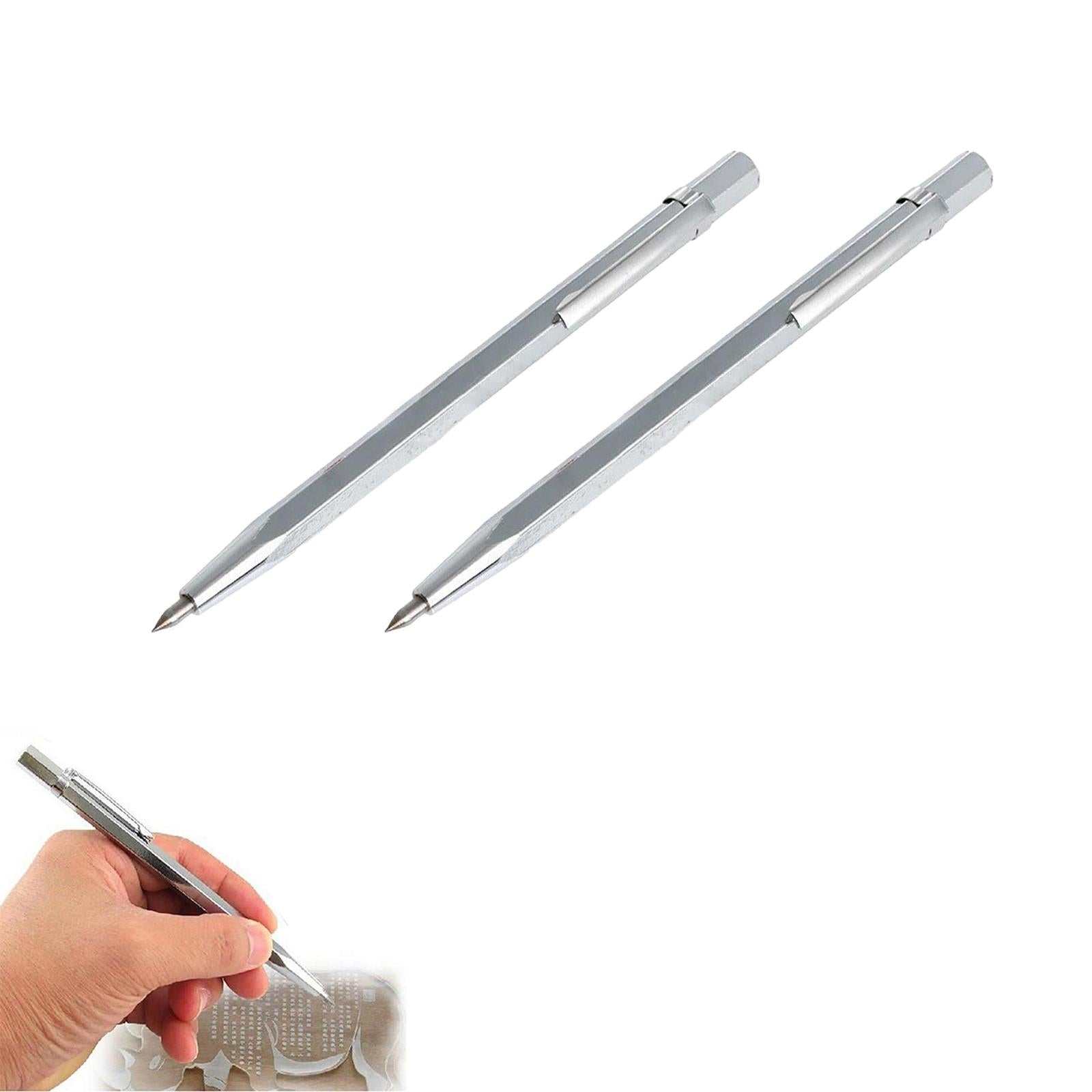 2 x Scribing Tool Tungsten Carbide Point Tip Engineers Scriber Detail Craft NEW By Dapetz
