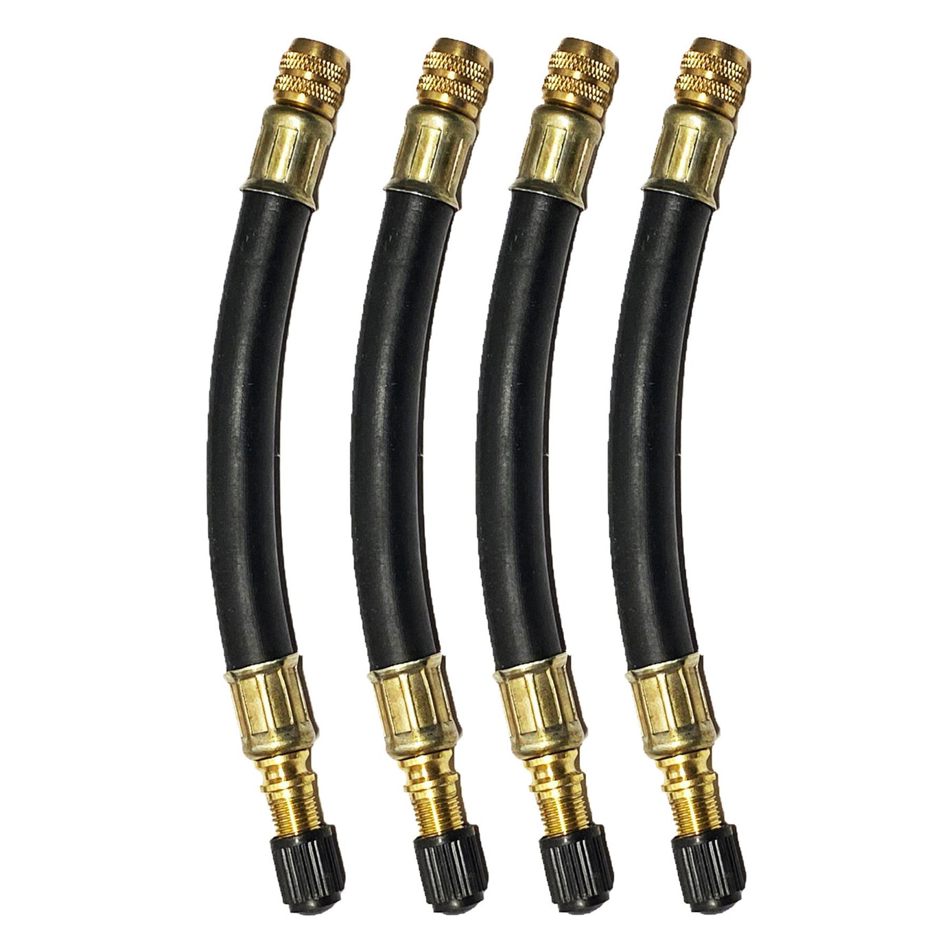 Flexible Rubber Tyre Valve Extension 105mm Twin Wheel By Dapetz