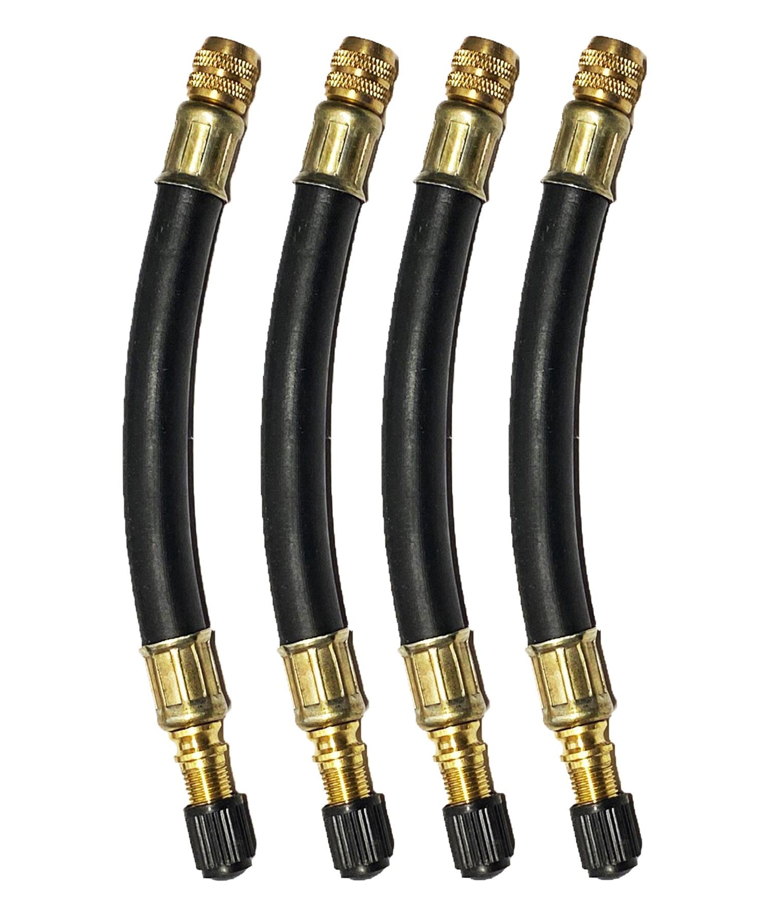 Flexible Rubber Tyre Valve Extension 105mm Twin Wheel By Dapetz