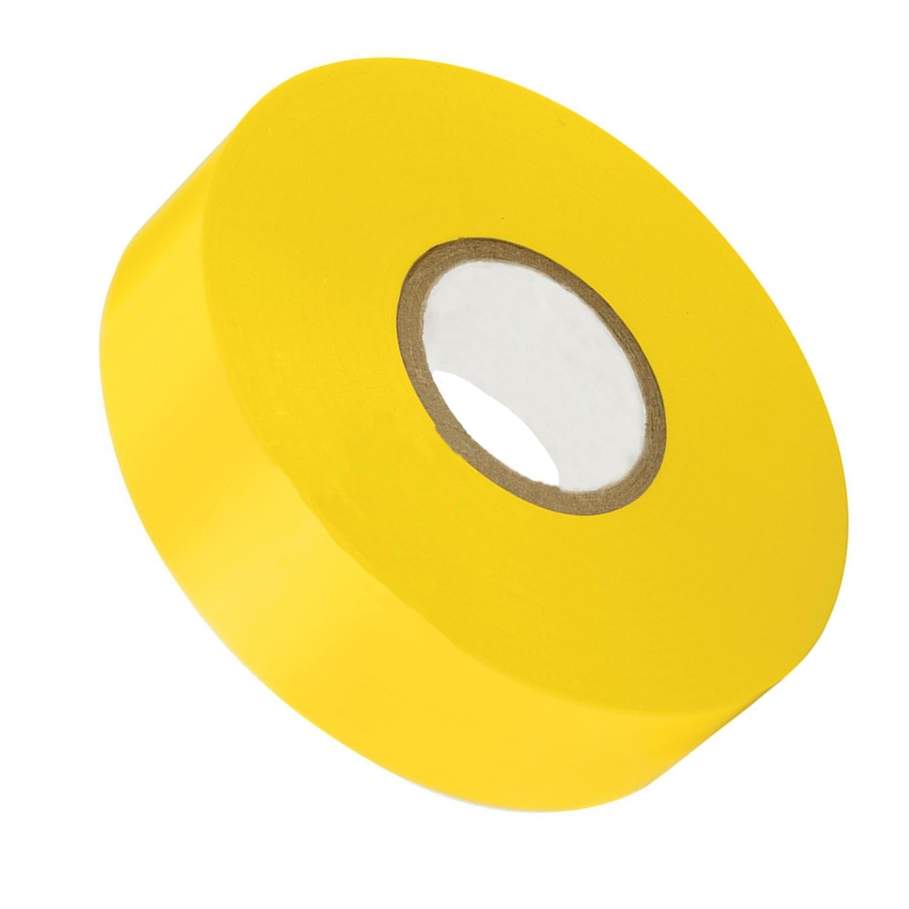19mm x 33m Yellow Electrical Pvc Insulation / Insulating Tape Flame Retardant