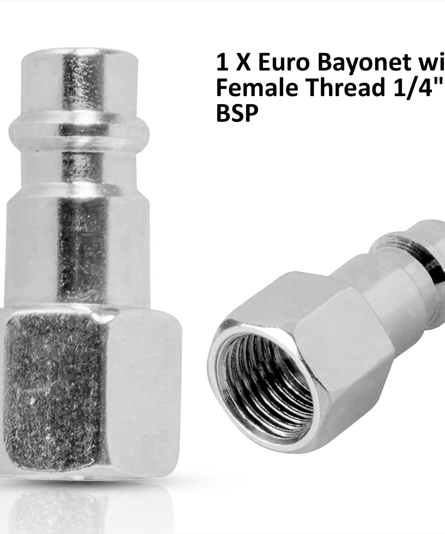 Euro Airline Hose Fitting Connector 1/4" BSP Quick Release Female Thread 1PC
