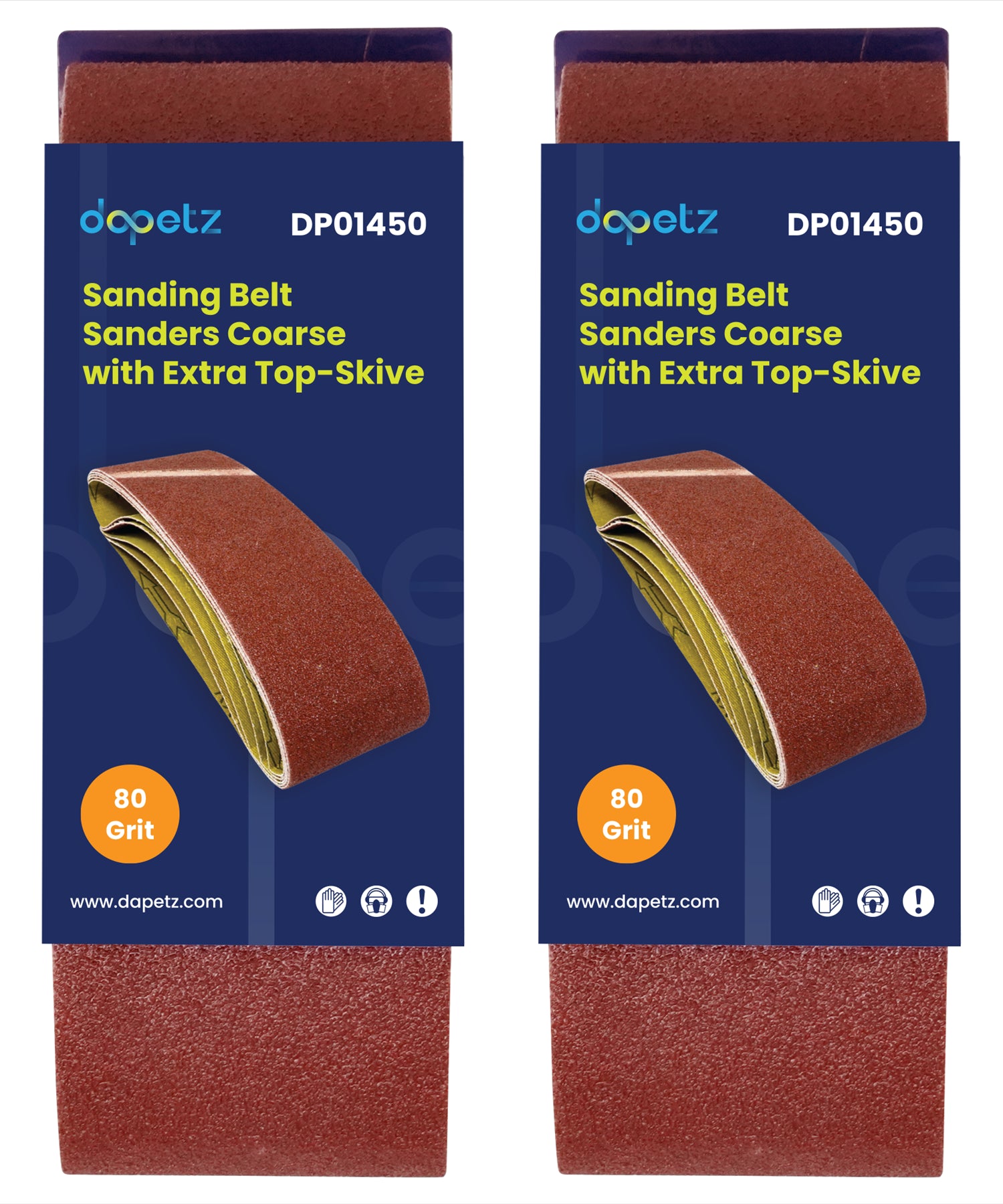 10 Pack 80 Grit 60 X 400mm Sanding Belts Sanders Medium With Extra Top-Skive