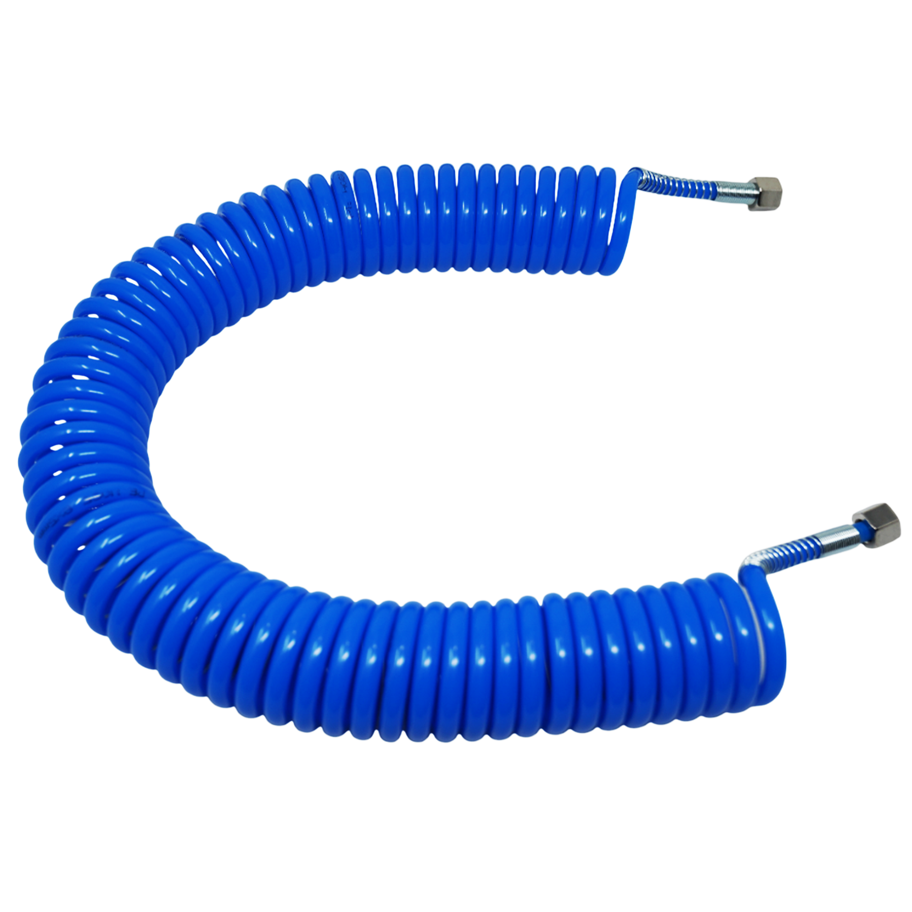 Coiled Air Hose 10M Air Tools Hose With 1/4" BSP Female Nut End Fittings 10 Bar by Daptez