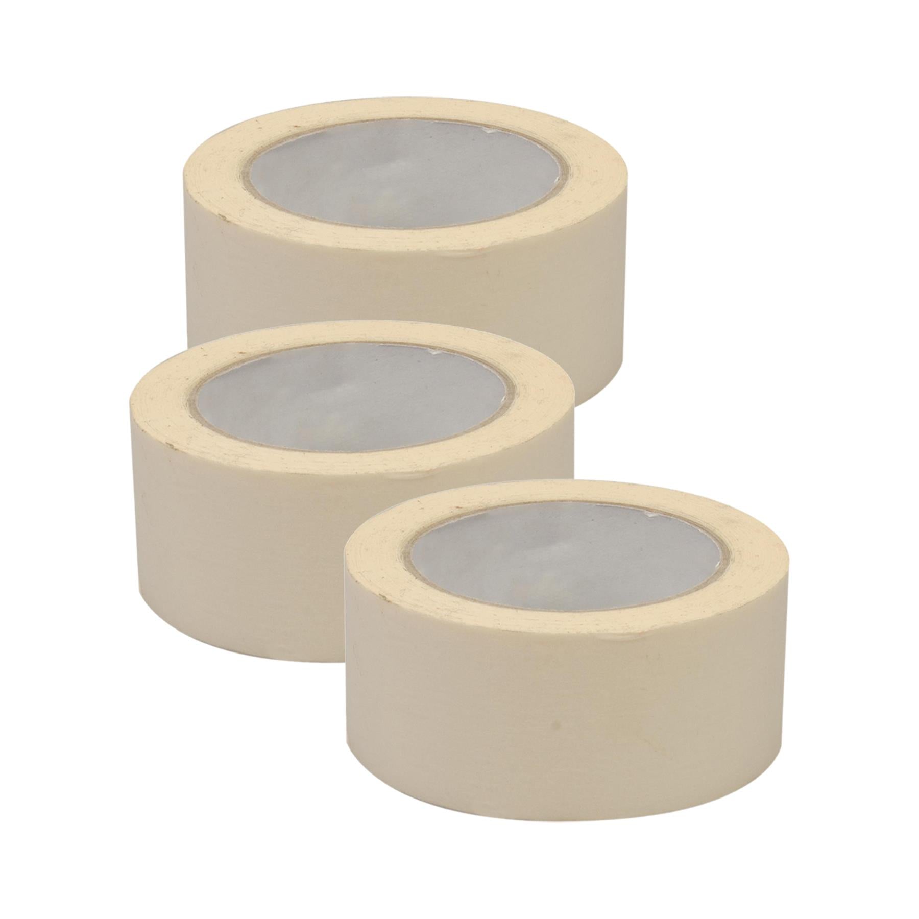 6 Rolls Normal Masking Tape Indoor Outdoor DIY Painting Decorating  50m x 50mm By Dapetz