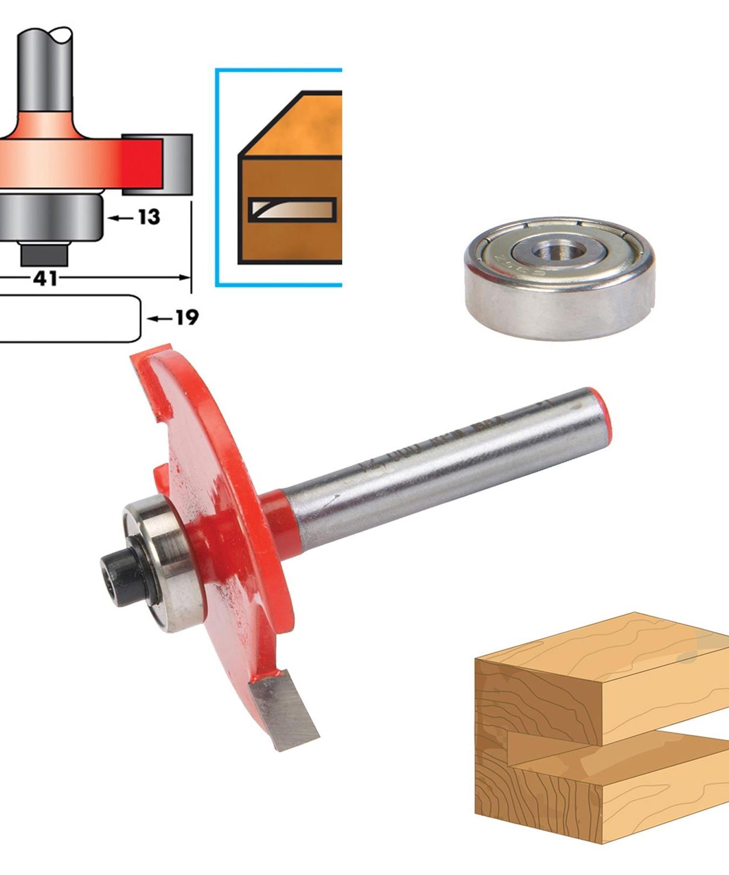 Biscuit Router Bit 1/4" Shank Groove Joint No. 10 & 20 Cutter TCT Biscuit Joiner