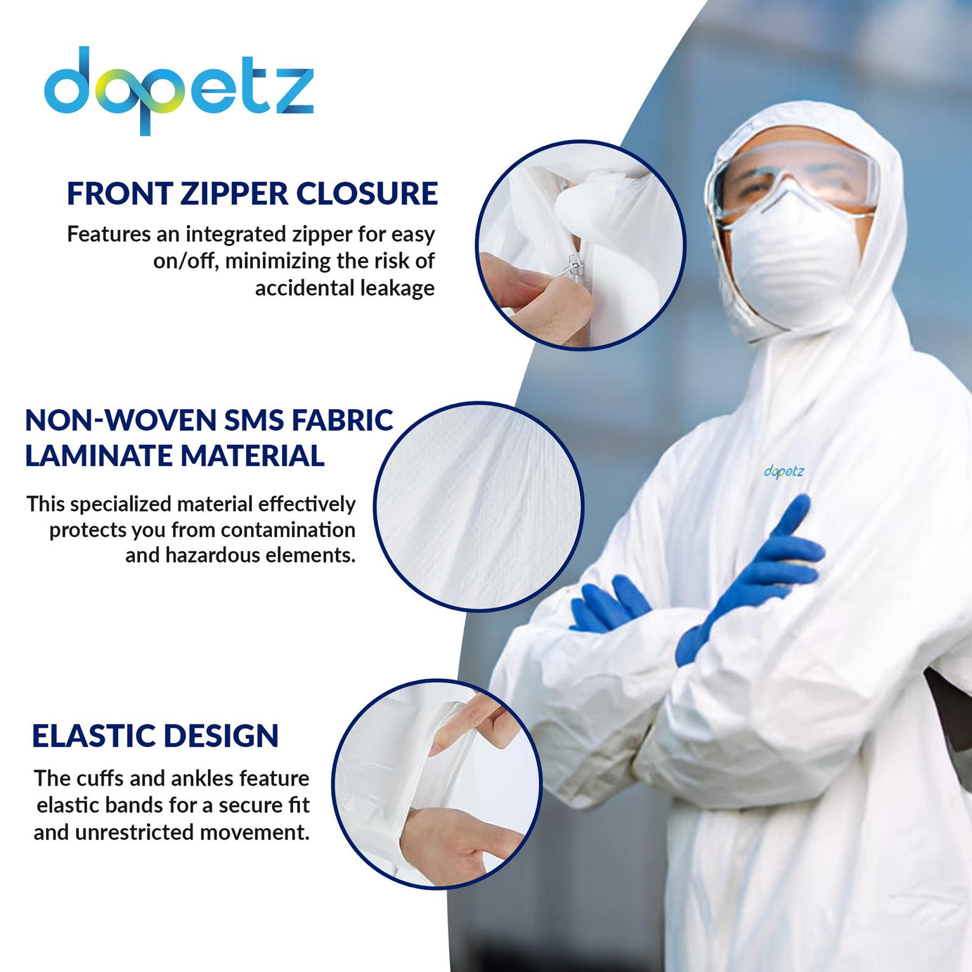 Protective Disposable Overall Boiler Paper Suit Coverall By Dapetz