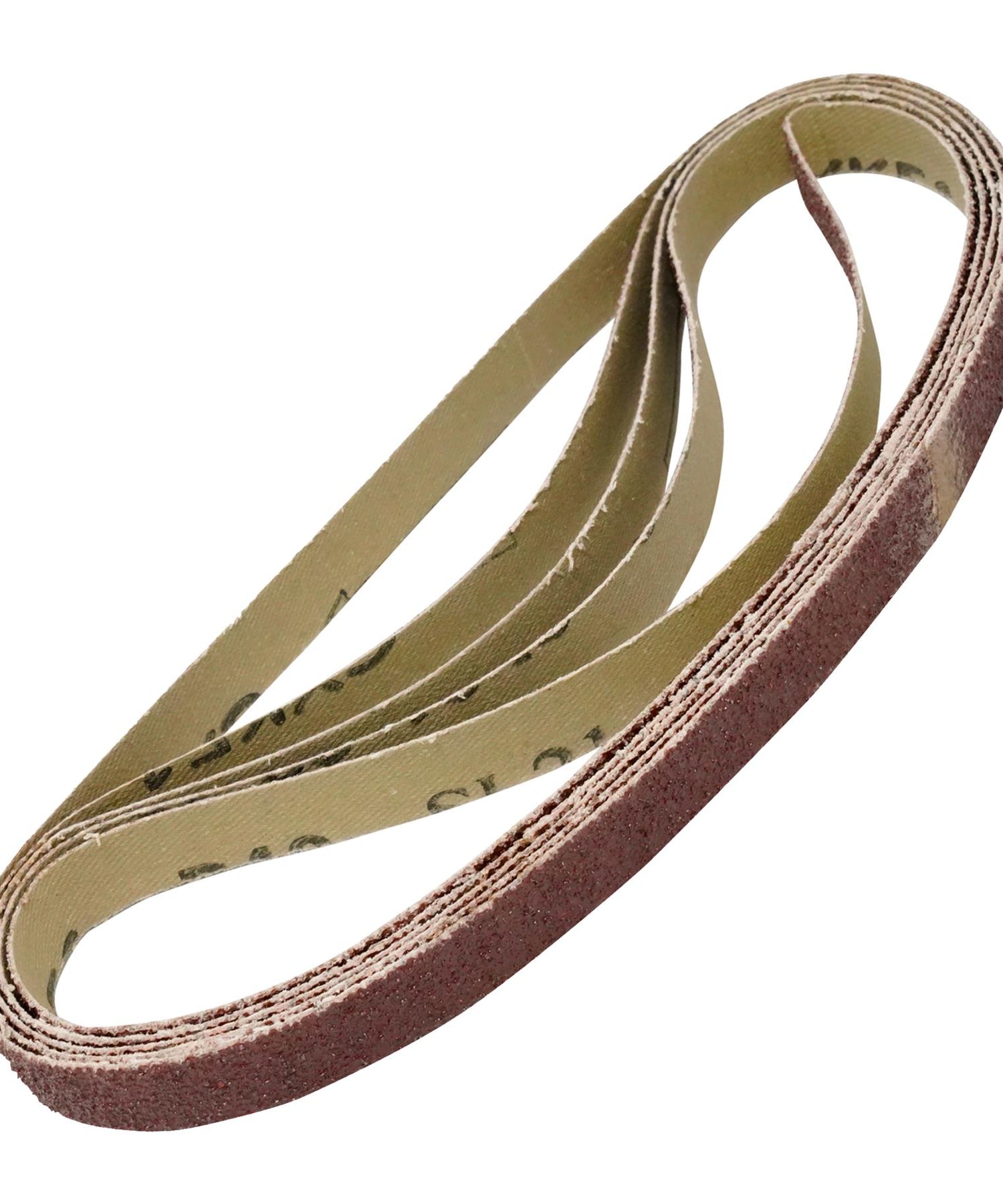 330mm x 10mm 80G Belt Power Finger File Sander Abrasive Sanding Belts 5pk