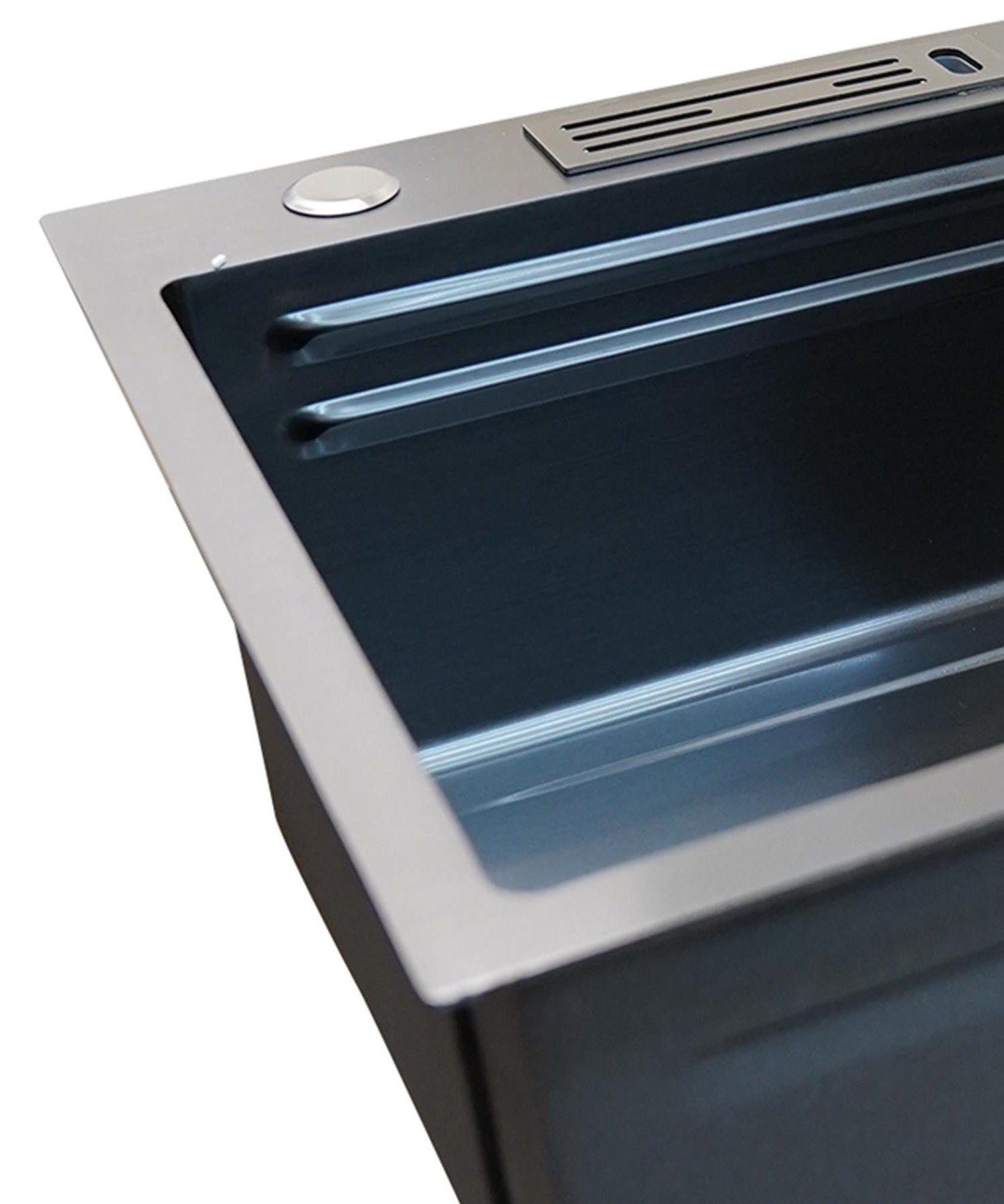 Kitchen Sink With Tap Multi-Purpose Nano Wash Basin Stylish Creative Sinks Black By Dapetz