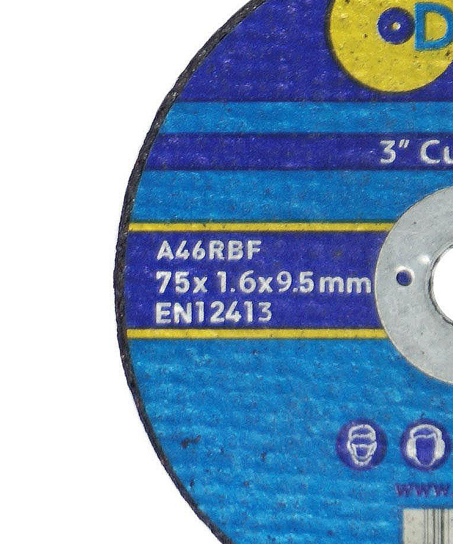 Metal Cutting Cut Off Discs 9.5mm Bore High Quality 10 Pack 75mm X 1.6mm By Dapetz